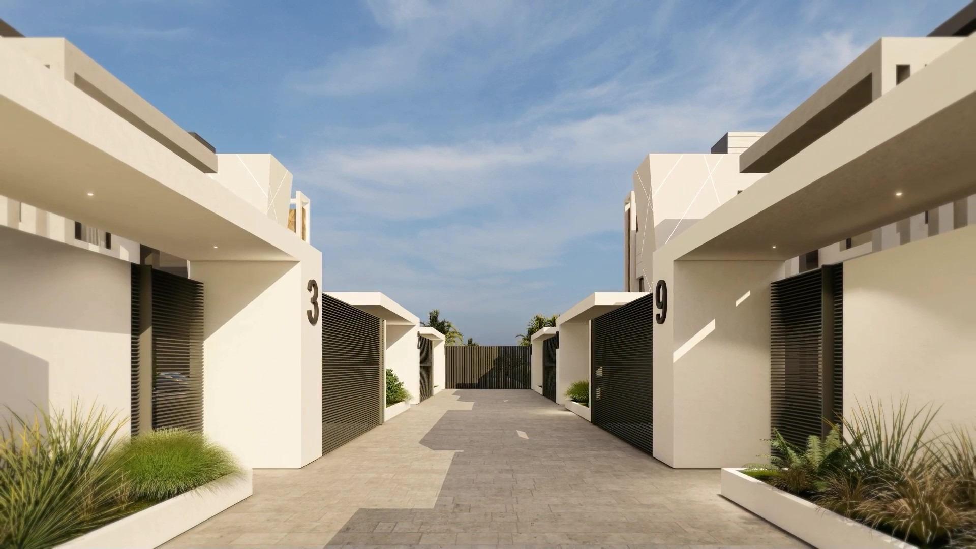 Villa Obra Nueva Primera Línea Playa Puerto de Mazarrón — Piscina y Solárium