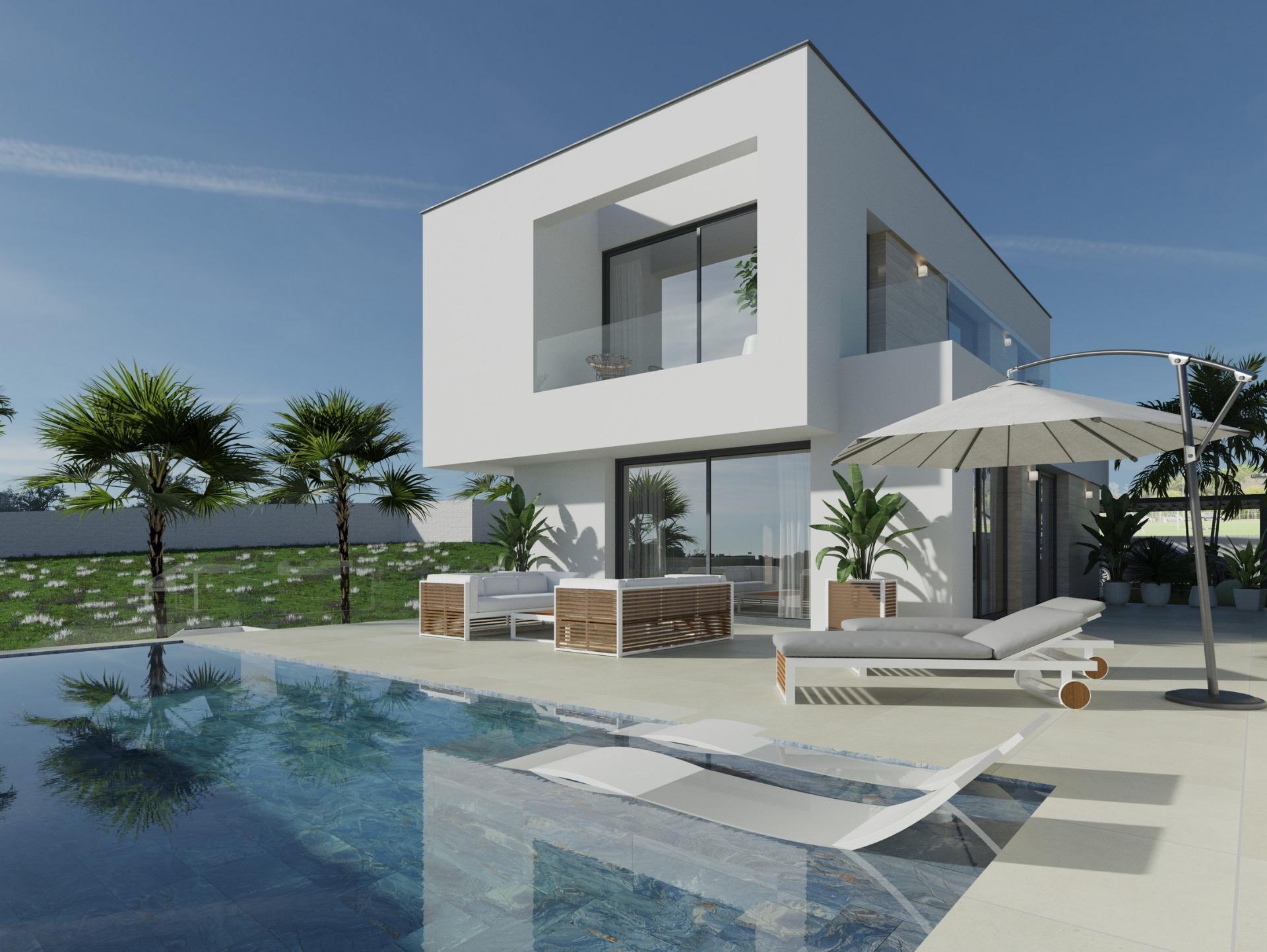 Villa Obra Nueva con Piscina Privada en Ciudad Quesada - 3 Dorm.