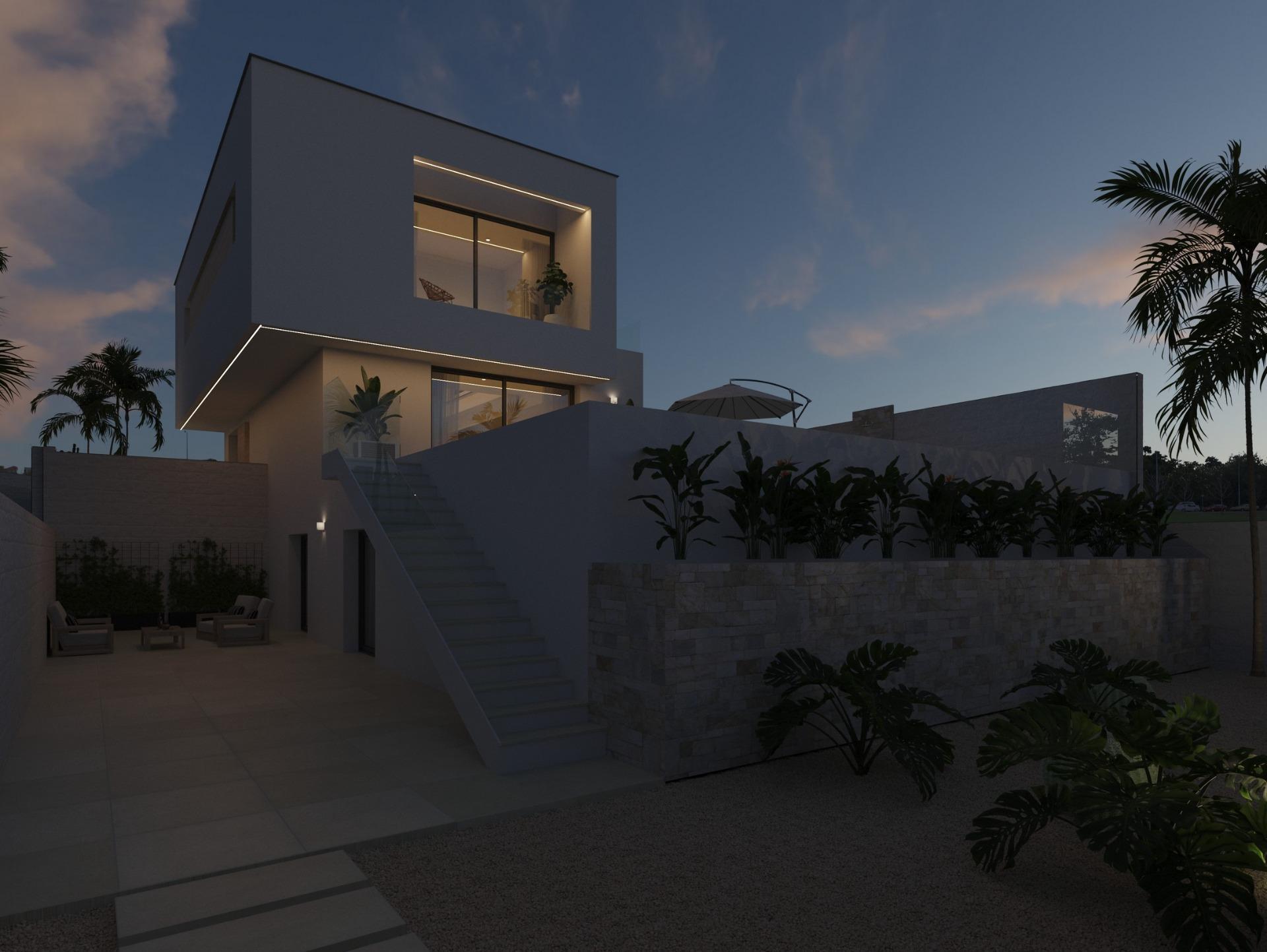 Villa Obra Nueva con Piscina Privada en Ciudad Quesada - 3 Dorm.