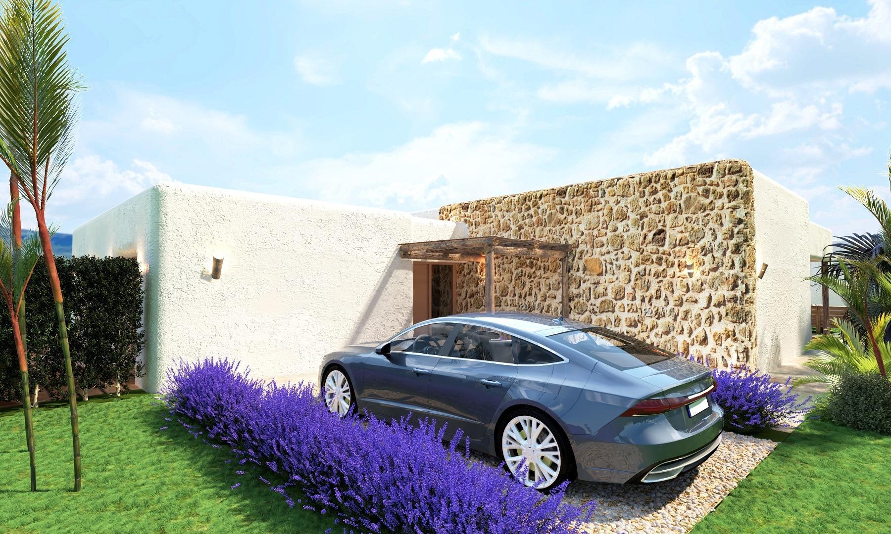 Villa Obra Nueva en Pinoso c/ Piscina Privada — 4 Dormitorios, 10000m² Parcela