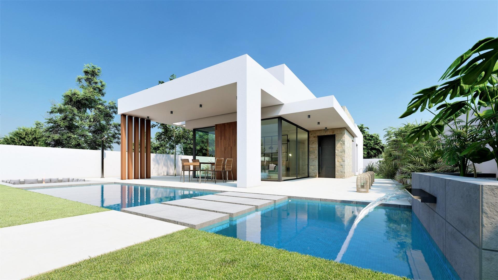 Villa obra nueva en San Fulgencio con piscina privada — 3 hab