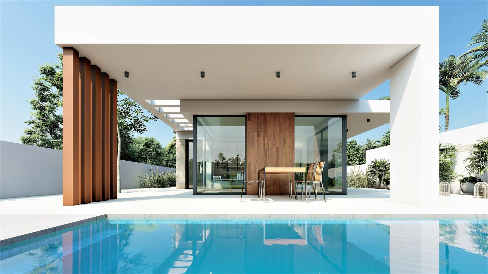 Villa obra nueva en San Fulgencio con piscina privada — 3 hab