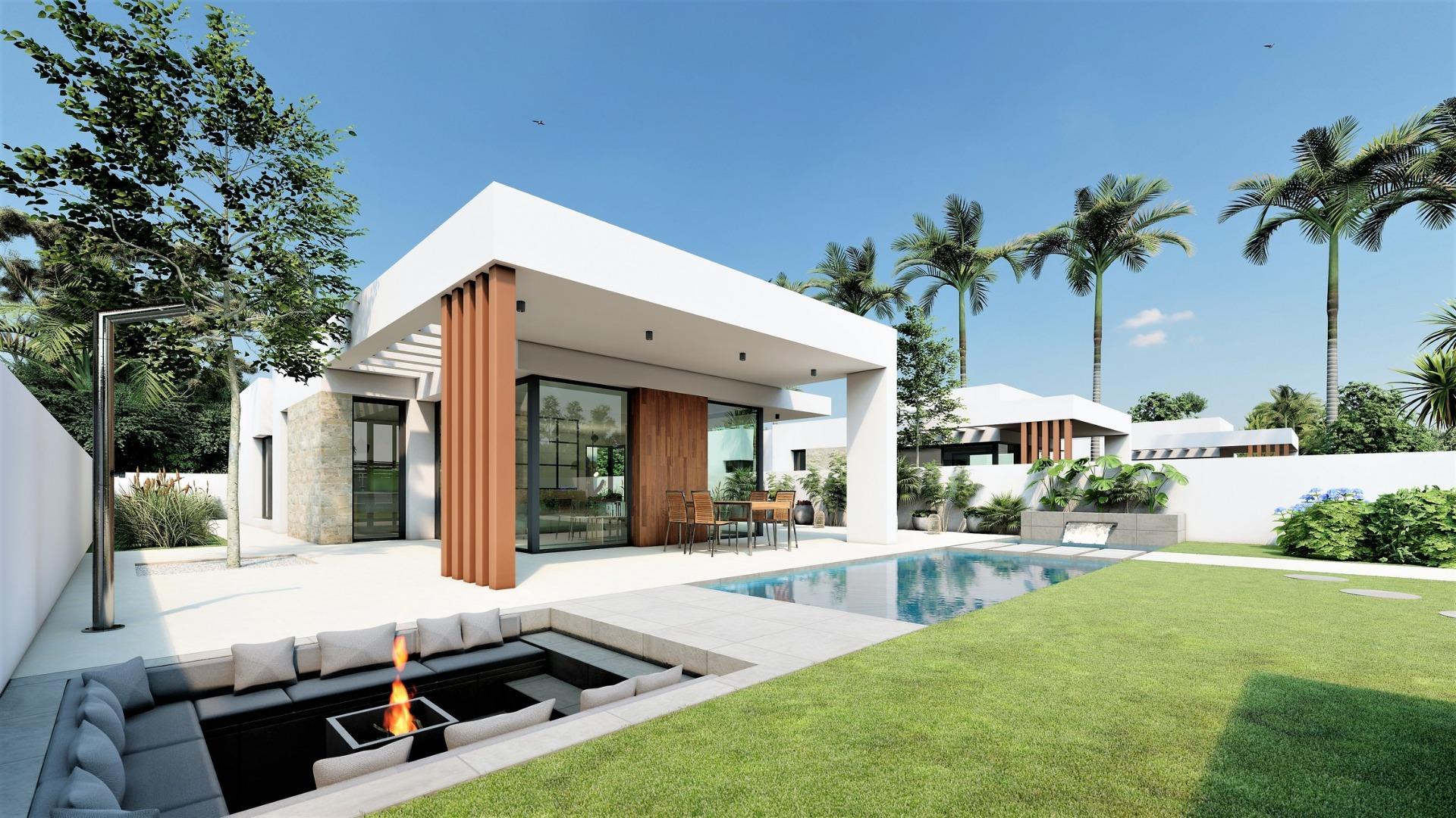 Villa obra nueva en San Fulgencio con piscina privada — 3 hab