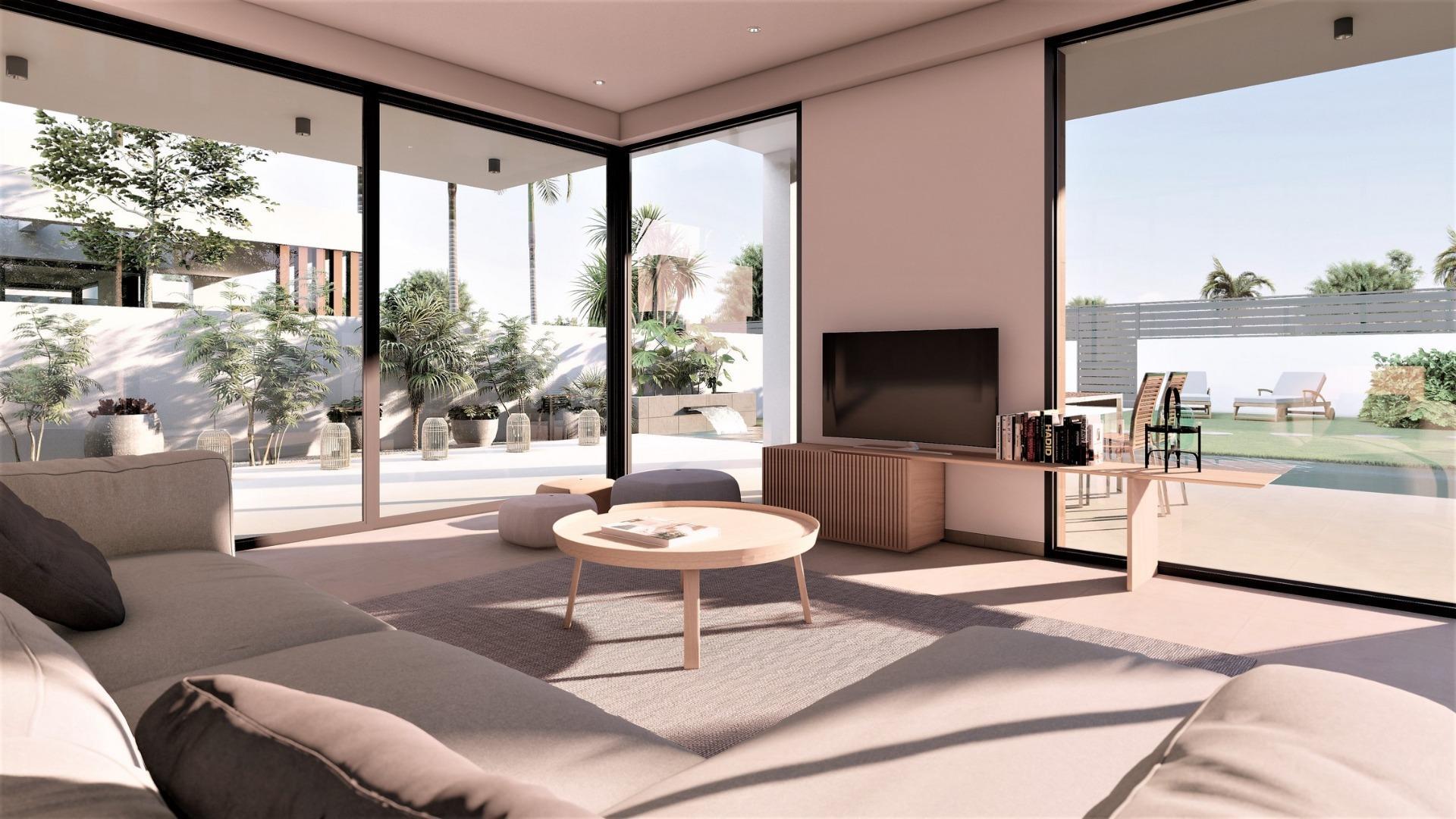Villa obra nueva en San Fulgencio con piscina privada — 3 hab