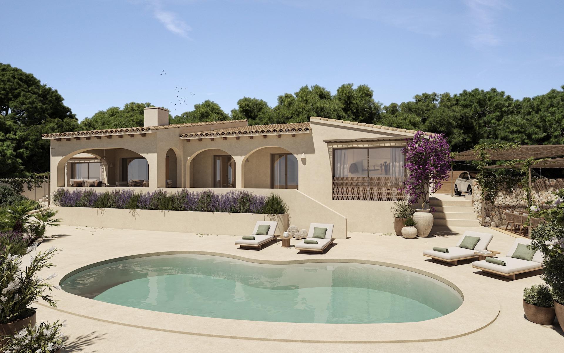 Villa Obra Nueva en Benissa con Piscina Privada — 3 Dorm.