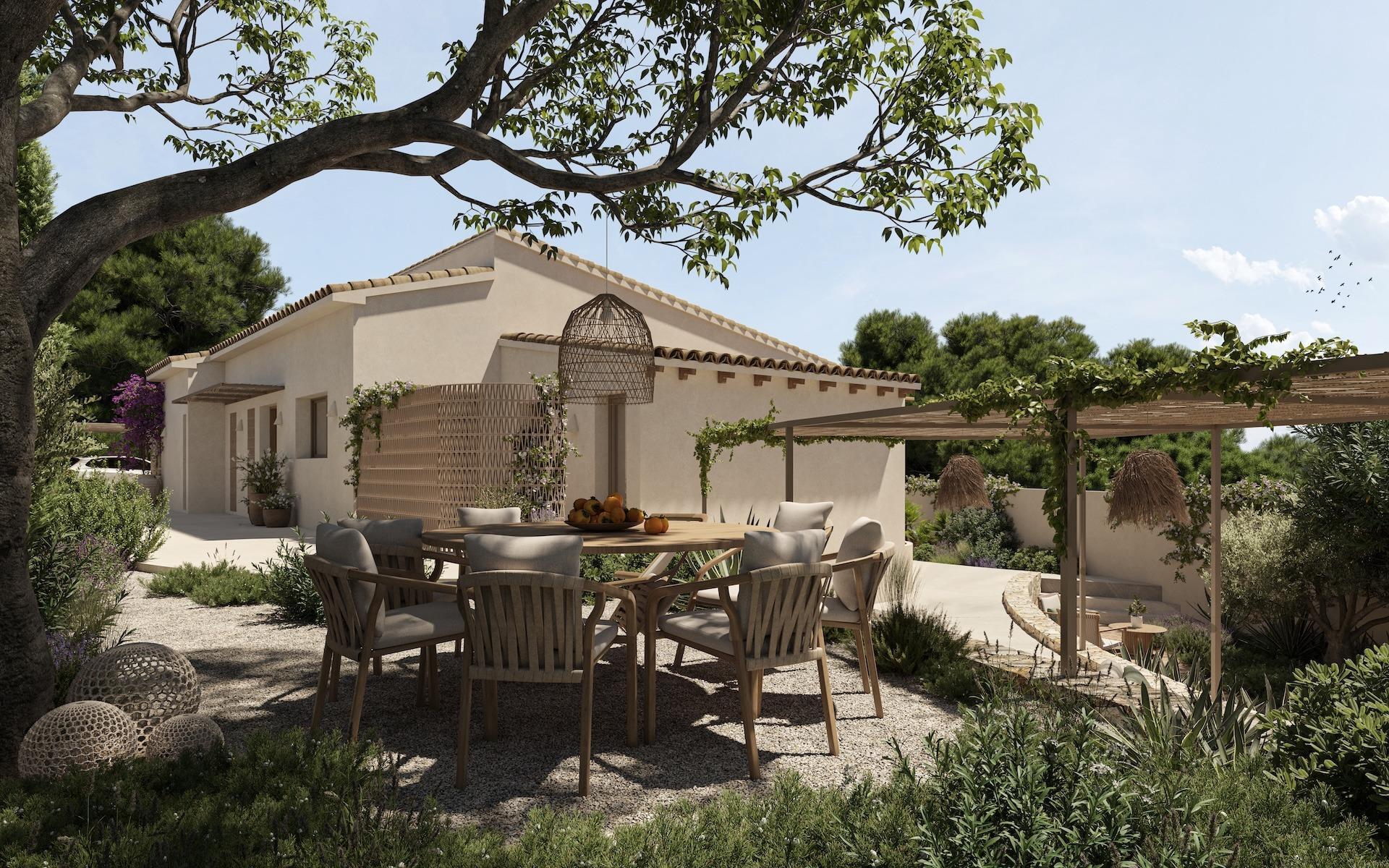 Villa Obra Nueva en Benissa con Piscina Privada — 3 Dorm.