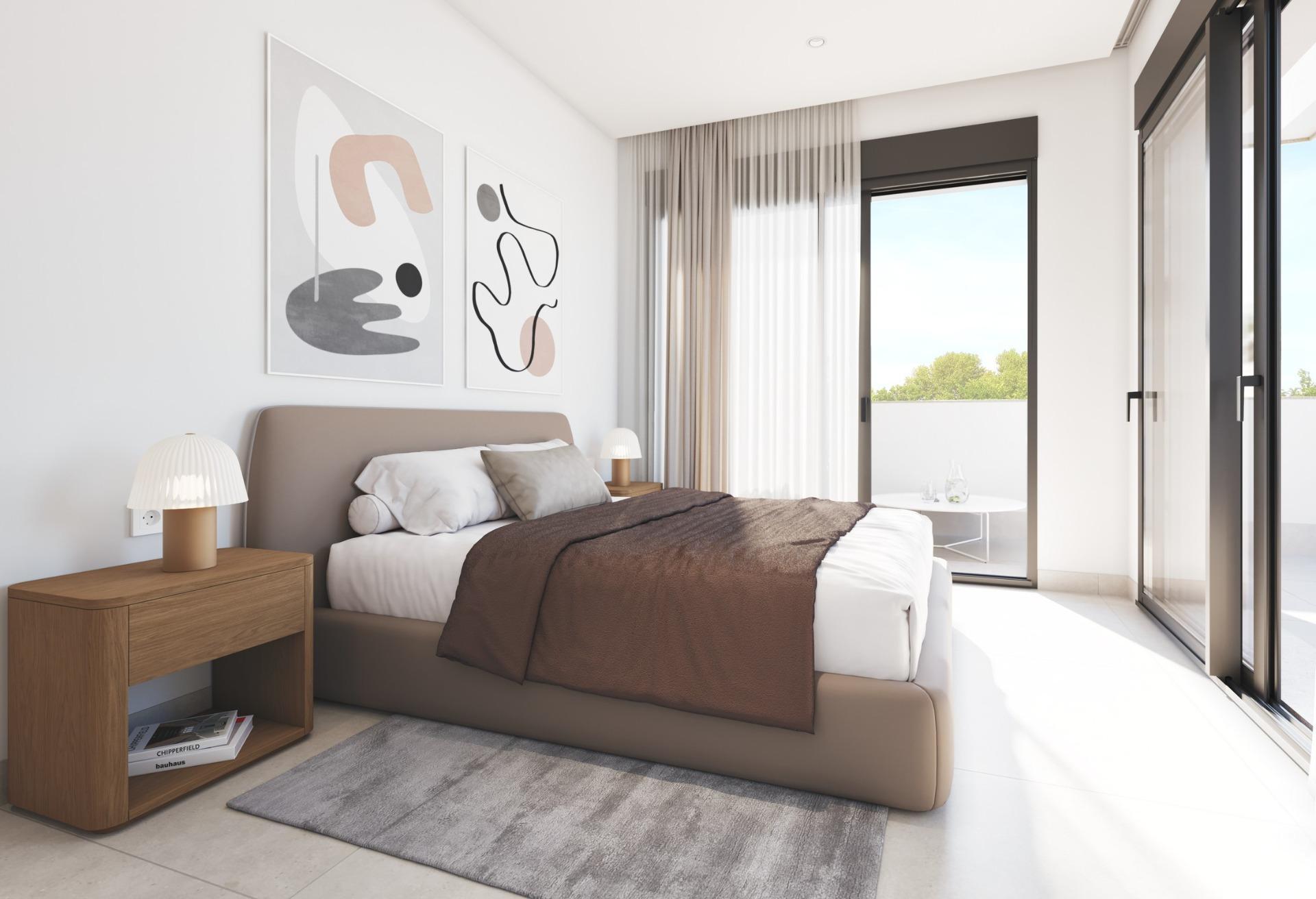Villa obra nueva con piscina privada en San Javier — 3 dorm.