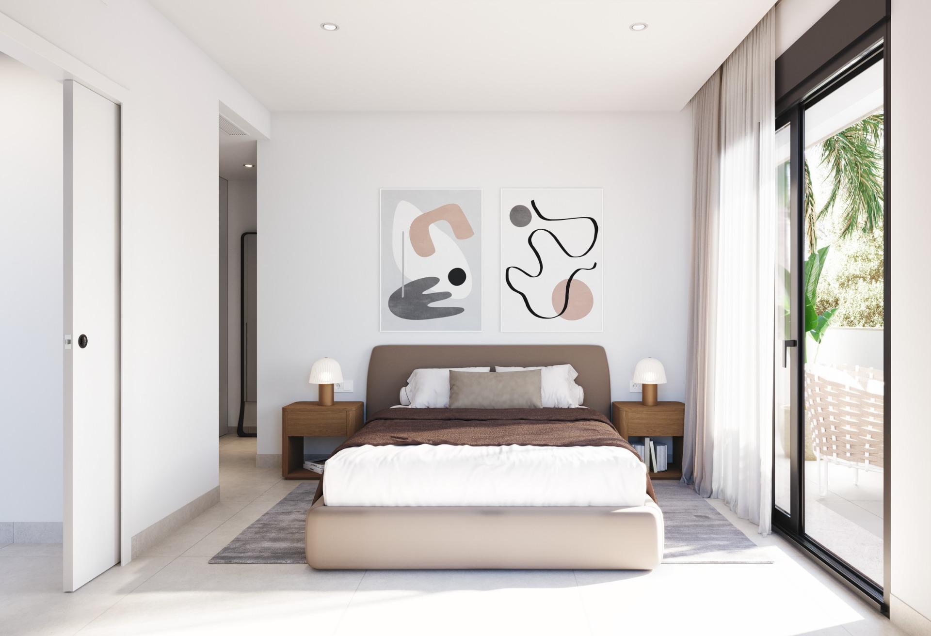 Villa obra nueva con piscina privada en San Javier — 3 dorm.
