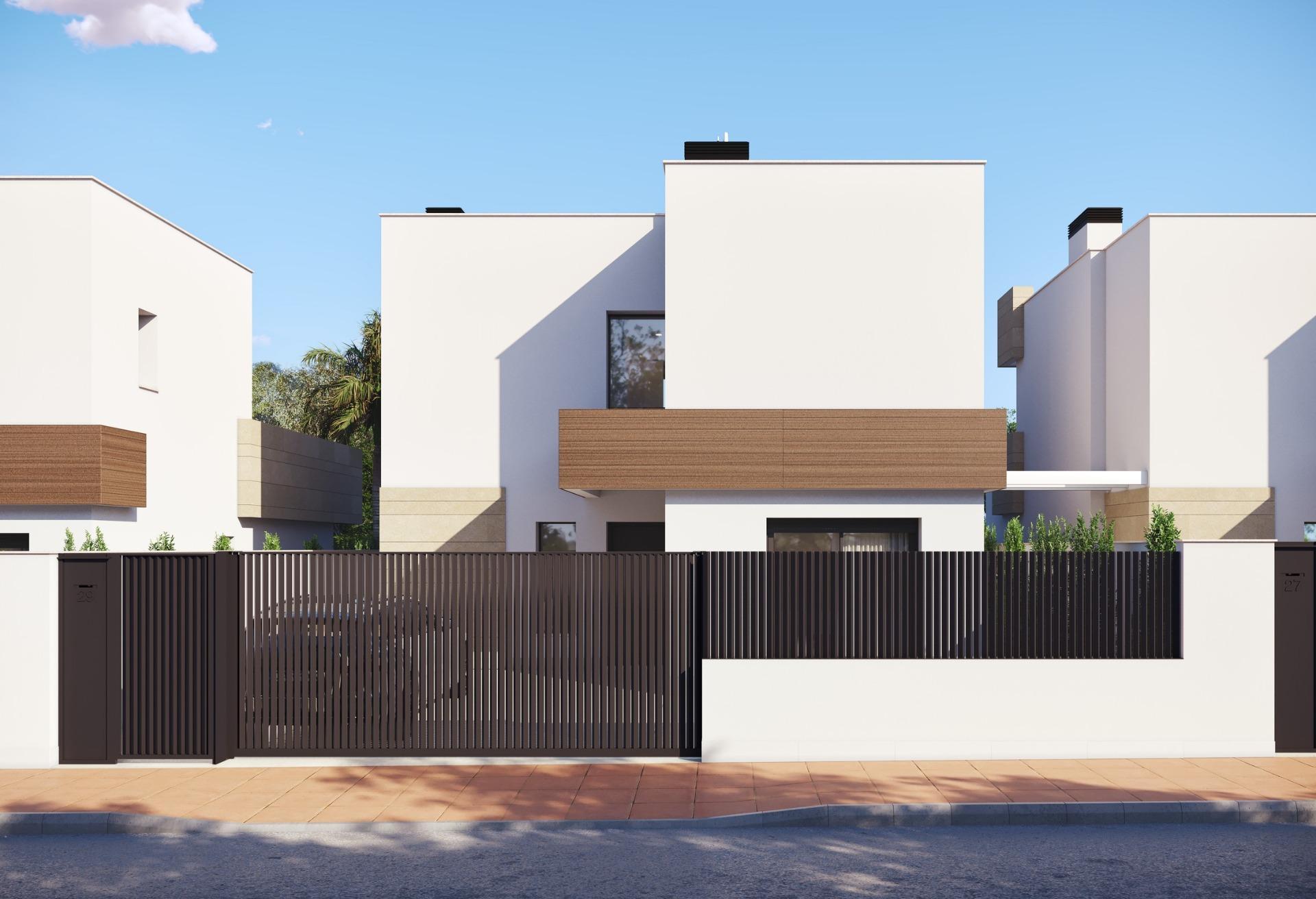 Villa obra nueva con piscina privada en San Javier — 3 dorm.