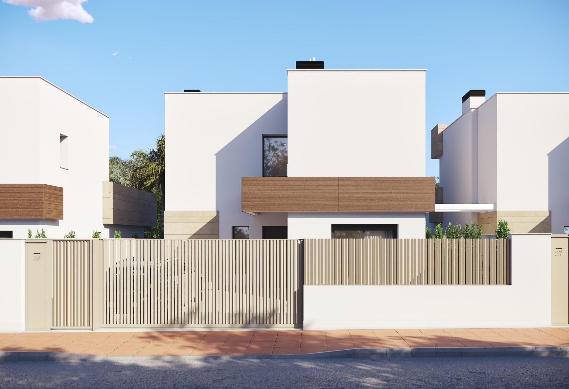 Villa obra nueva con piscina privada en San Javier — 3 dorm.