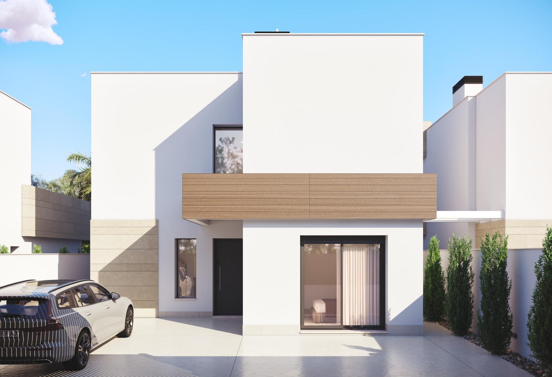 Villa obra nueva con piscina privada en San Javier — 3 dorm.