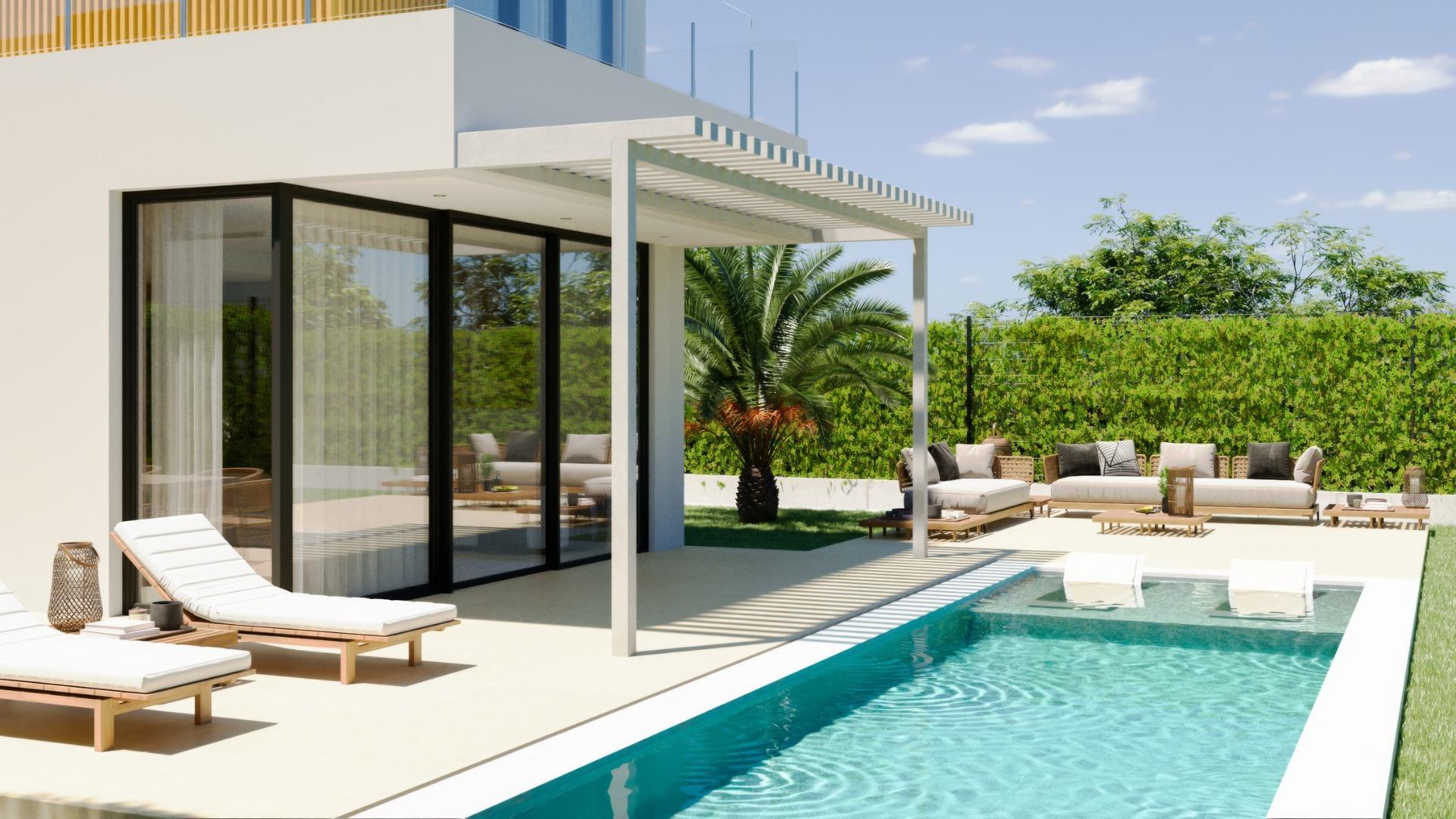 Villa Obra Nueva en Finestrat con Piscina Privada — 3 Dormitorios