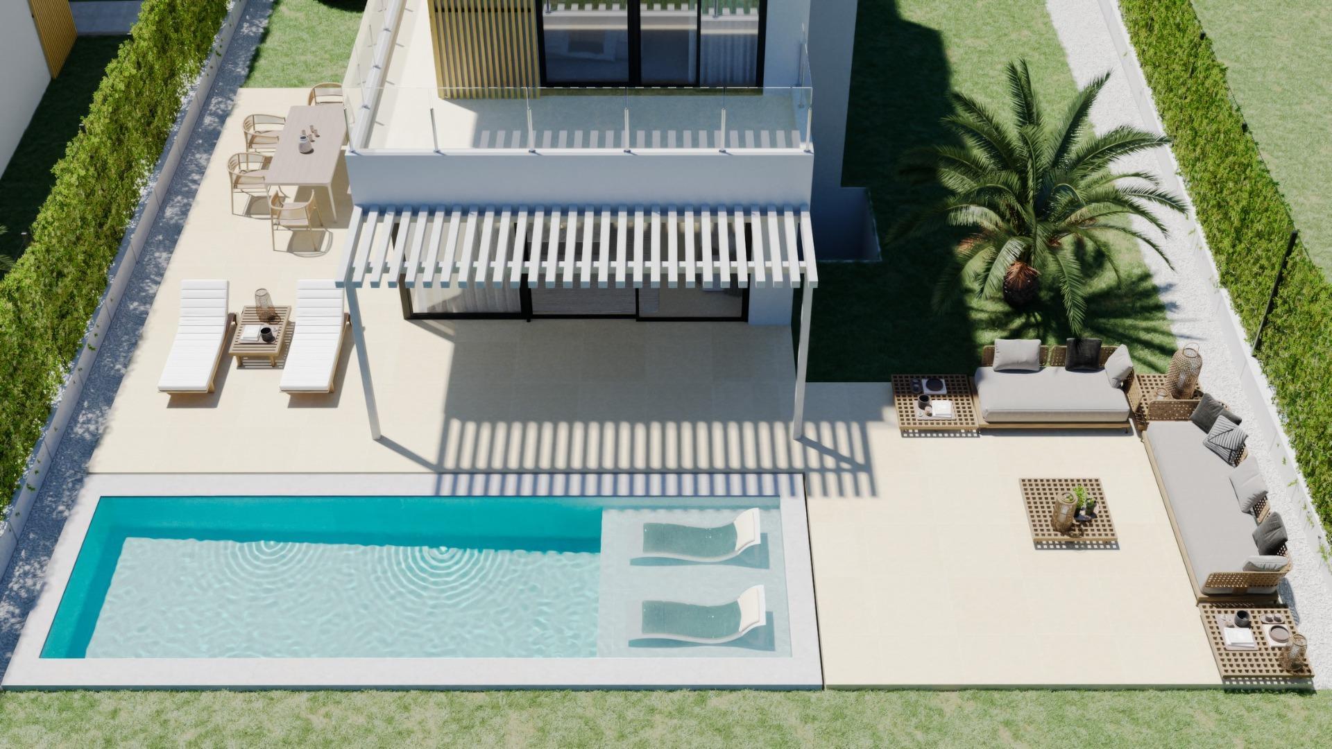 Villa Obra Nueva en Finestrat con Piscina Privada — 3 Dormitorios