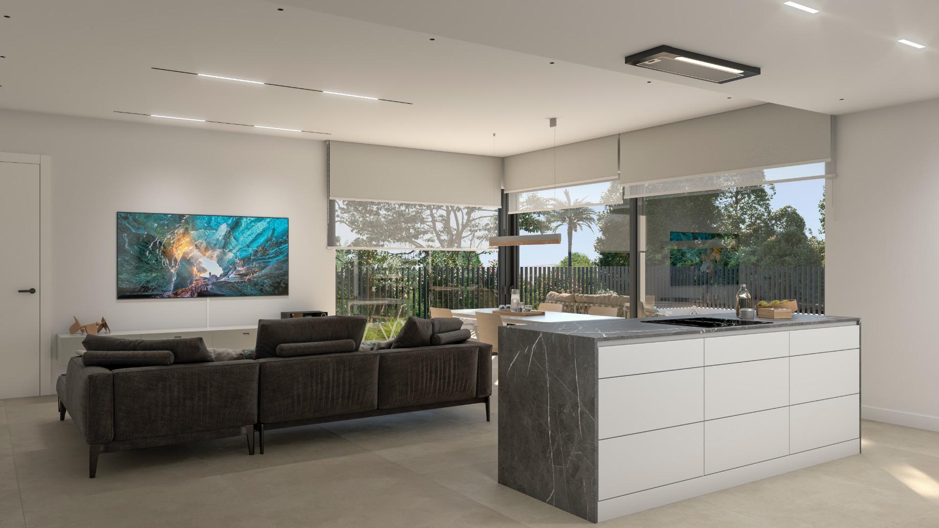Villa Obra Nueva con Piscina Privada en Los Alcázares — Golf La Serena