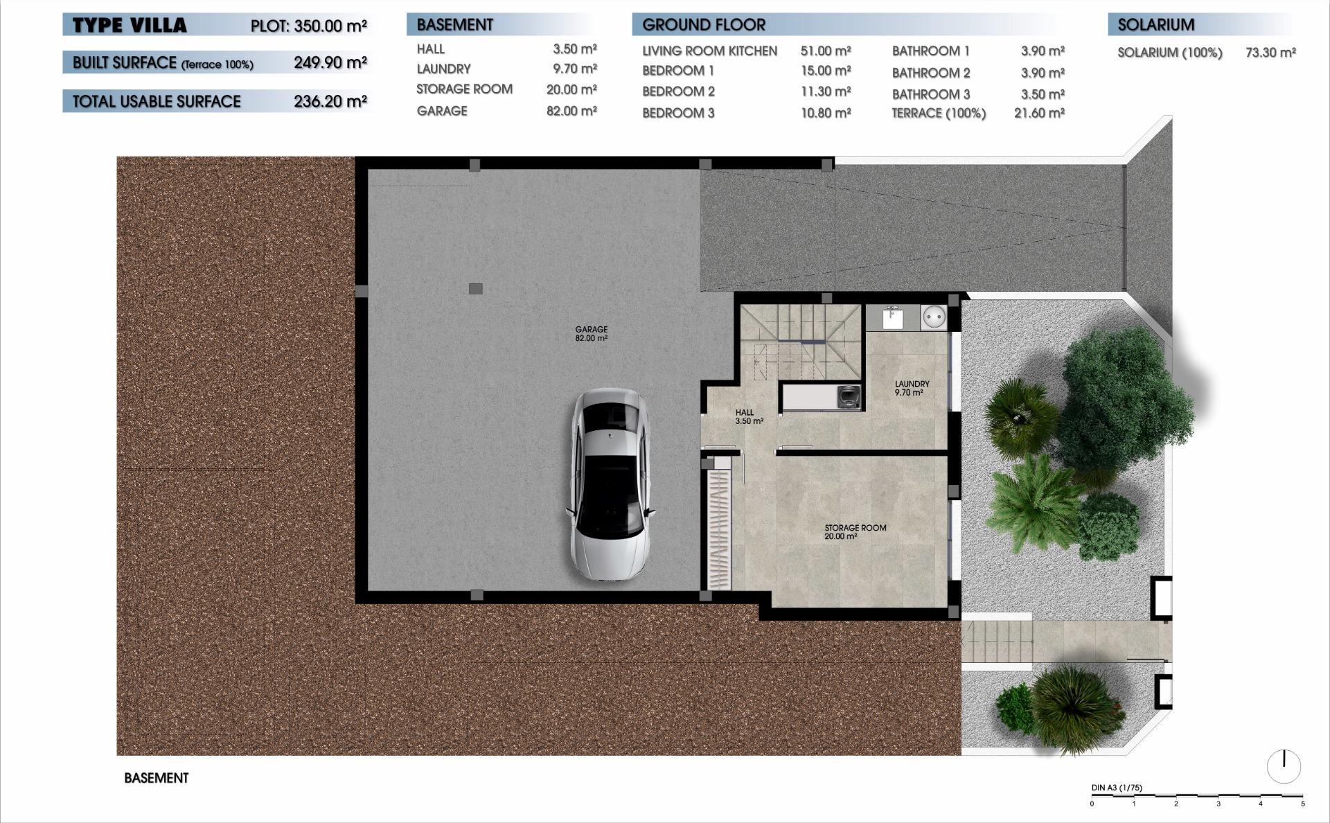 Villa Obra Nueva con Piscina Privada en Los Alcázares — Golf La Serena