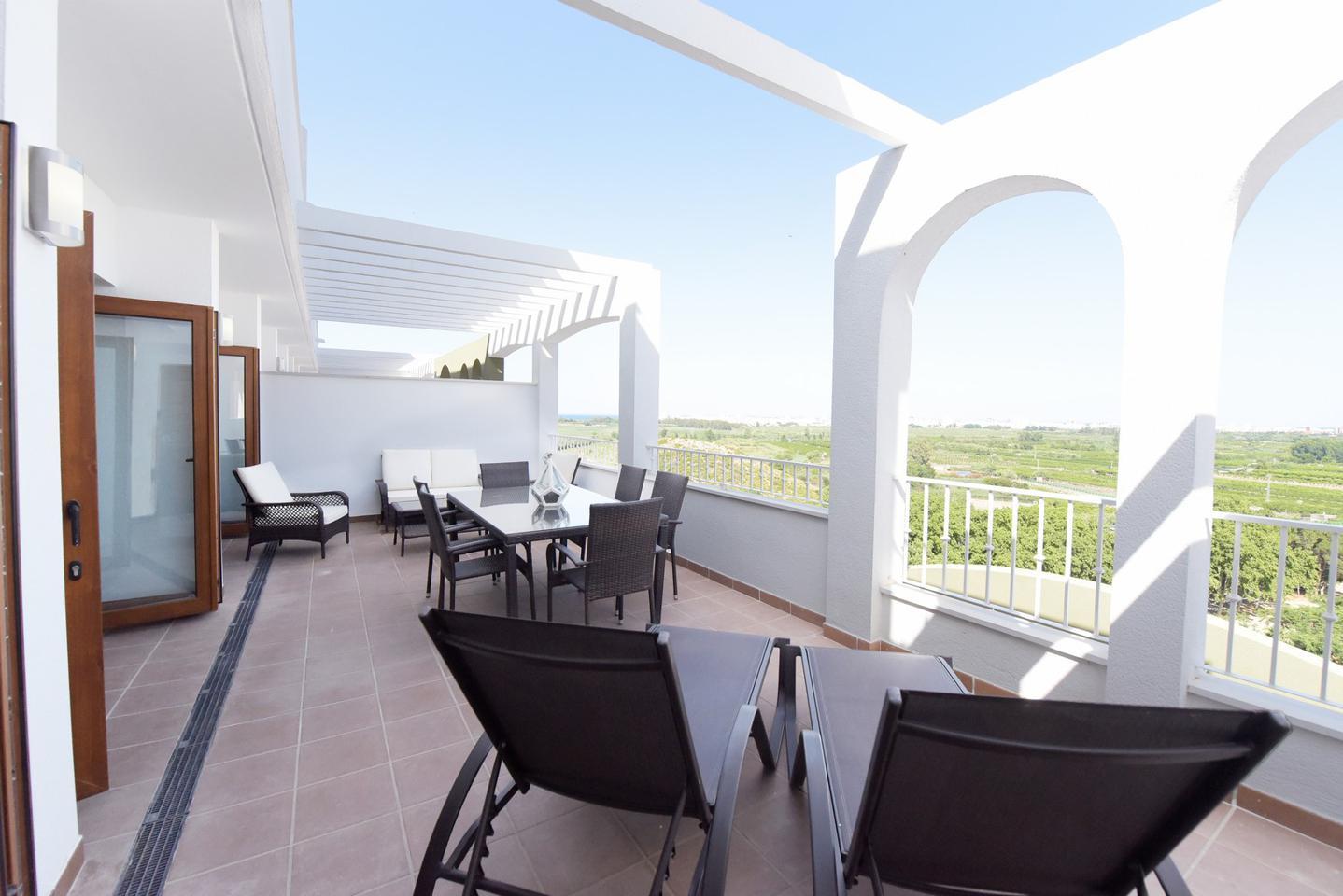 Ático Obra Nueva Xeresa con Piscina Privada y Vistas al Mar
