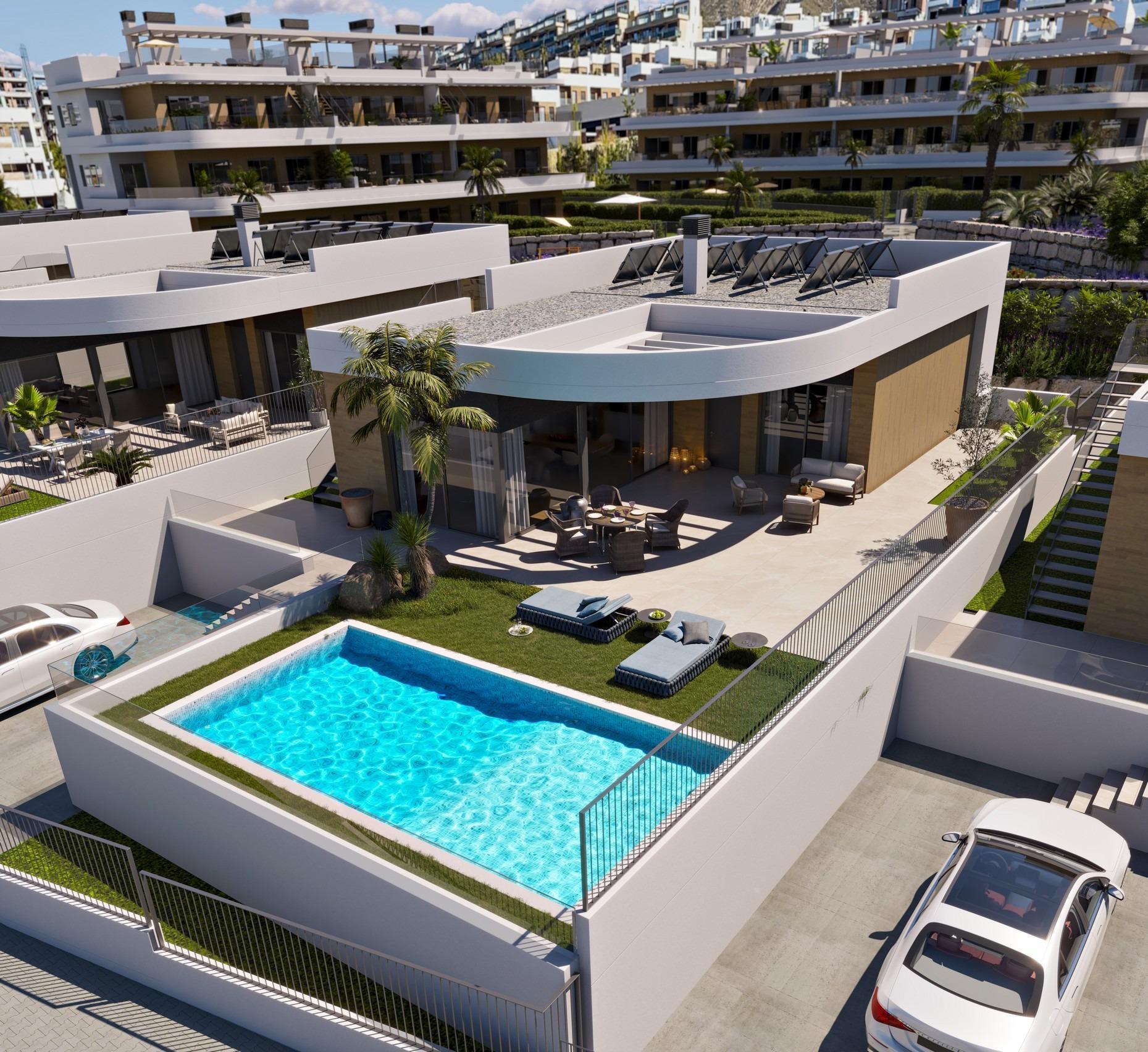 Villa de Obra Nueva con Piscina Privada en Finestrat — 3 Dorm | 225 m²