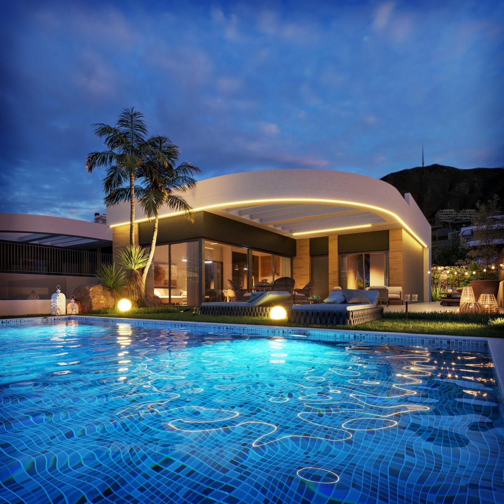 Villa de Obra Nueva con Piscina Privada en Finestrat — 3 Dorm | 225 m²