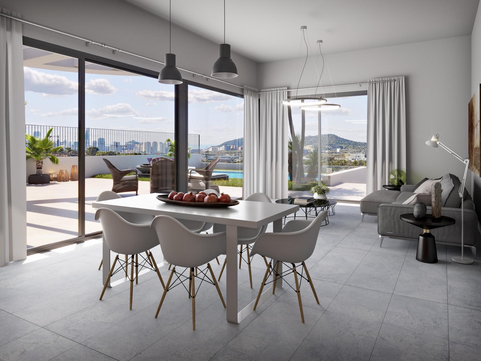 Villa de Obra Nueva con Piscina Privada en Finestrat — 3 Dorm | 225 m²