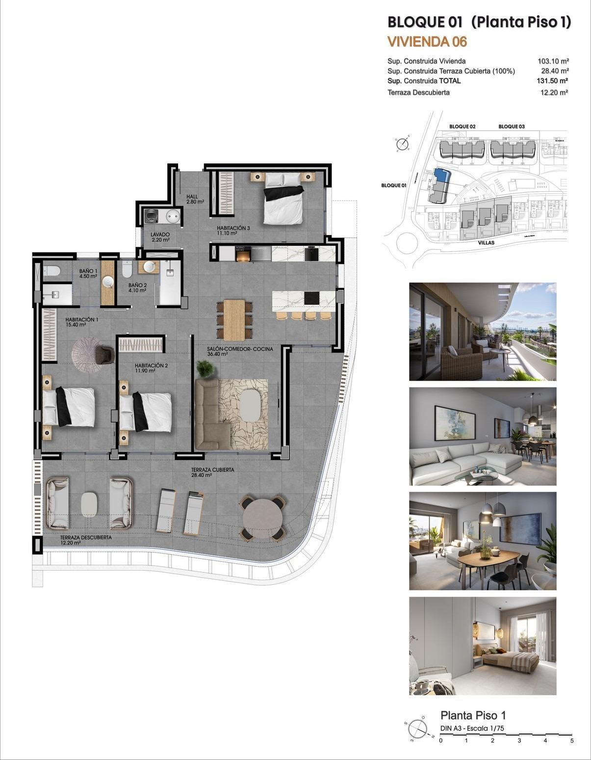 Apartamento obra nueva en Finestrat con piscina privada y vistas mar