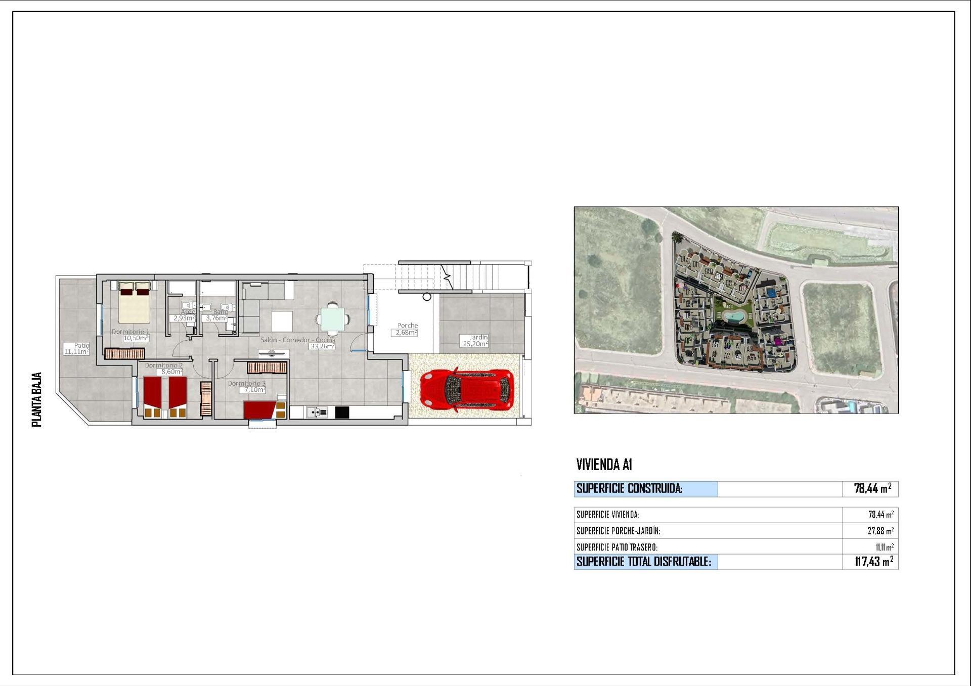 Chalet Obra Nueva en Cox con Piscina Privada — 3 Dormitorios, Inversión Única