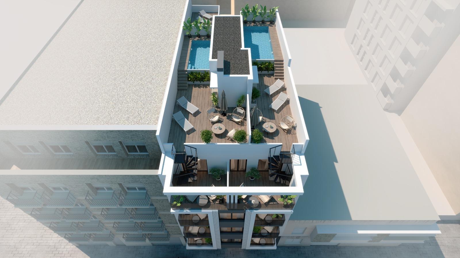 Apartamento Obra Nueva c/ Piscina Privada en Torrevieja — 2 Dorm