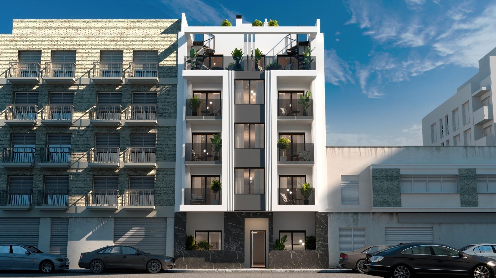 Apartamento Obra Nueva c/ Piscina Privada en Torrevieja — 2 Dorm