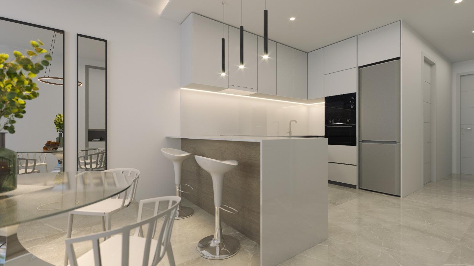 Apartamento Obra Nueva c/ Piscina Privada en Torrevieja — 2 Dorm