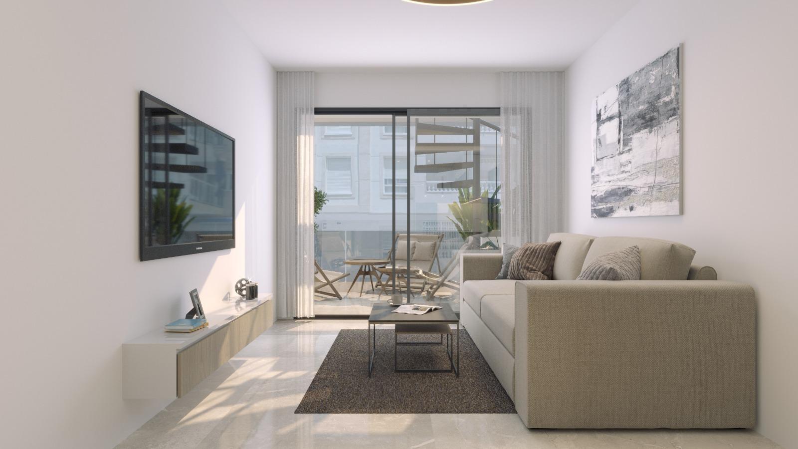 Apartamento Obra Nueva c/ Piscina Privada en Torrevieja — 2 Dorm