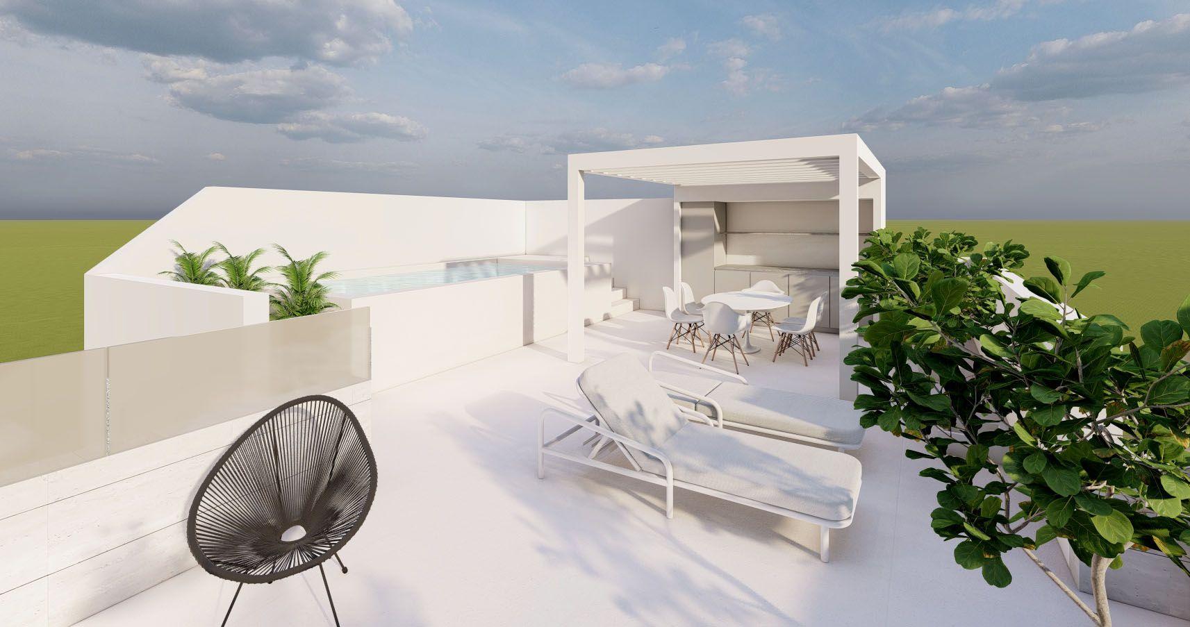 Chalet obra nueva con piscina privada en Pilar de la Horadada — ¡Tu hogar mediterráneo!