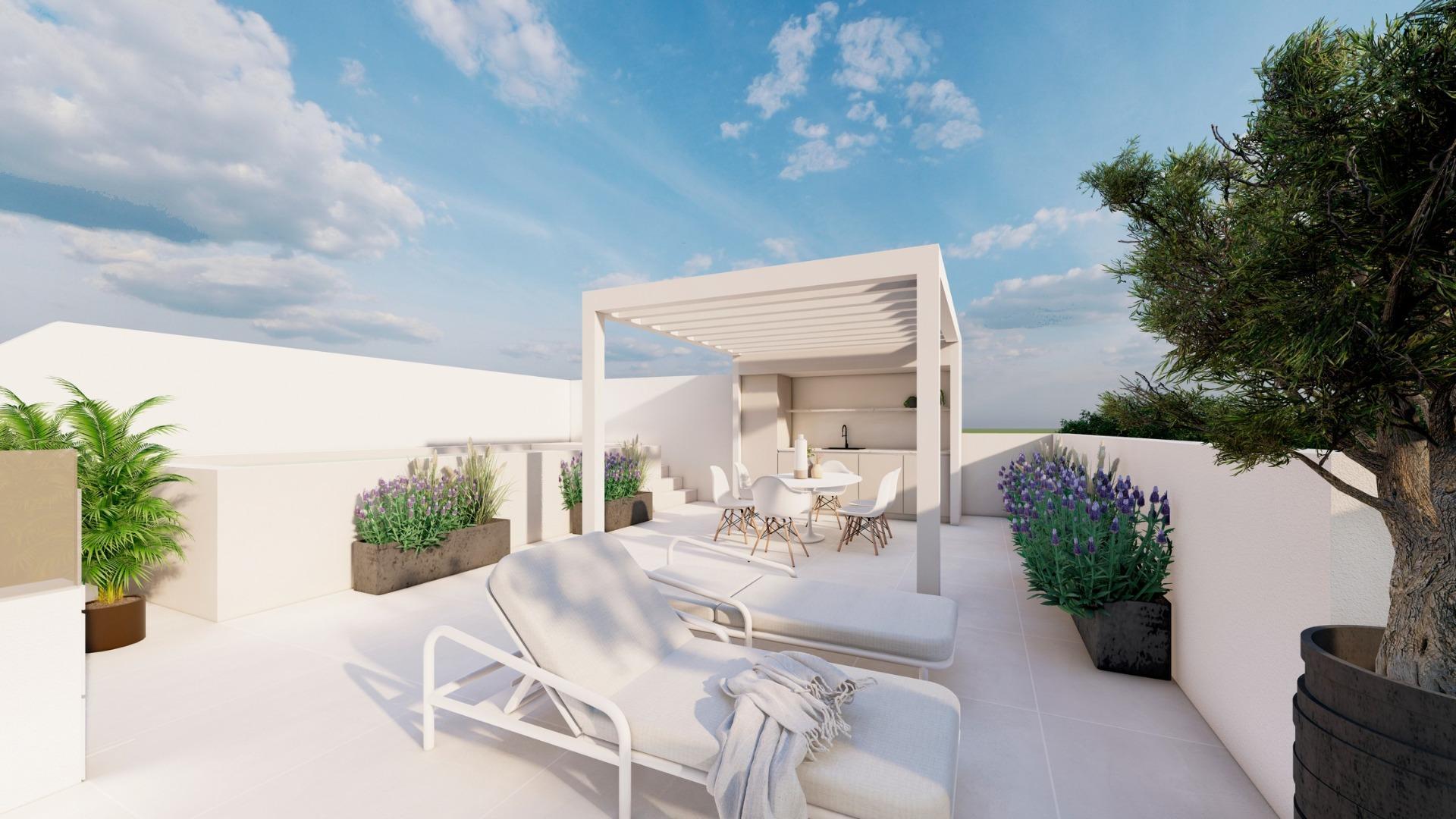 Chalet obra nueva con piscina privada en Pilar de la Horadada — ¡Tu hogar mediterráneo!