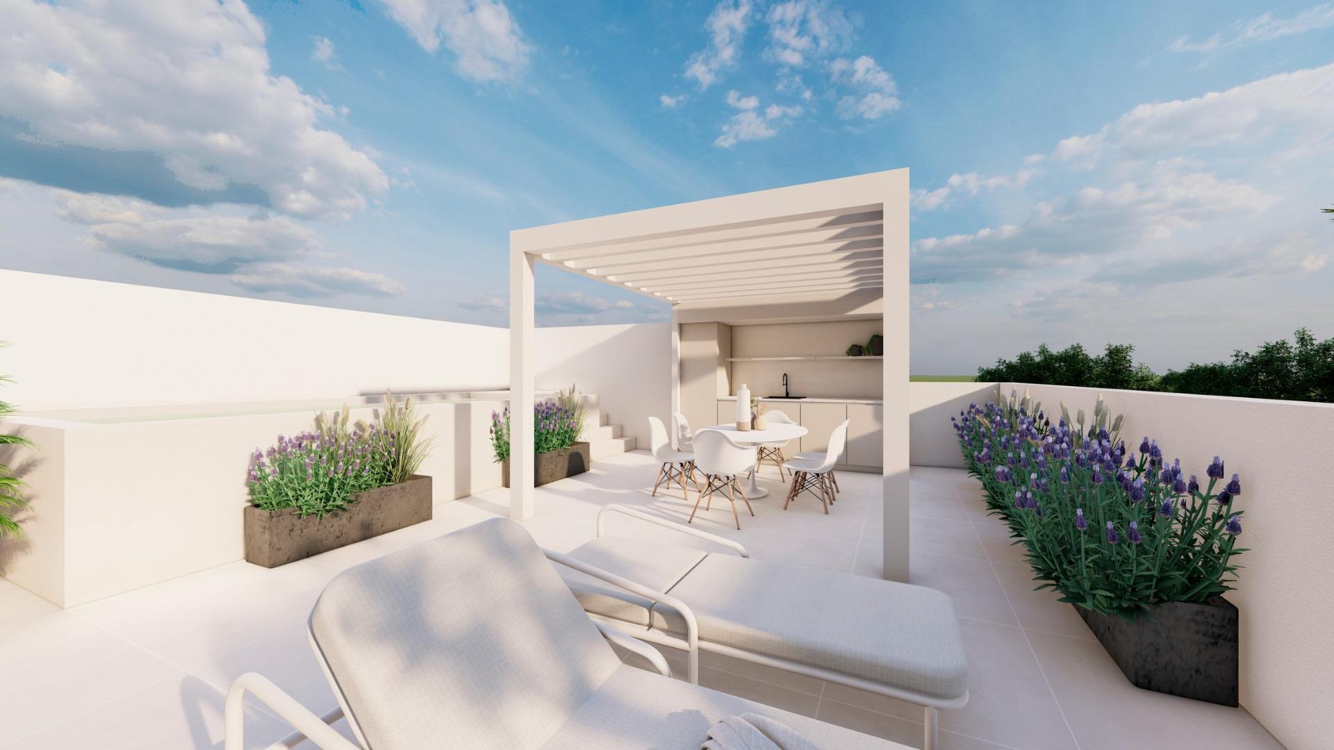 Chalet obra nueva con piscina privada en Pilar de la Horadada — ¡Tu hogar mediterráneo!