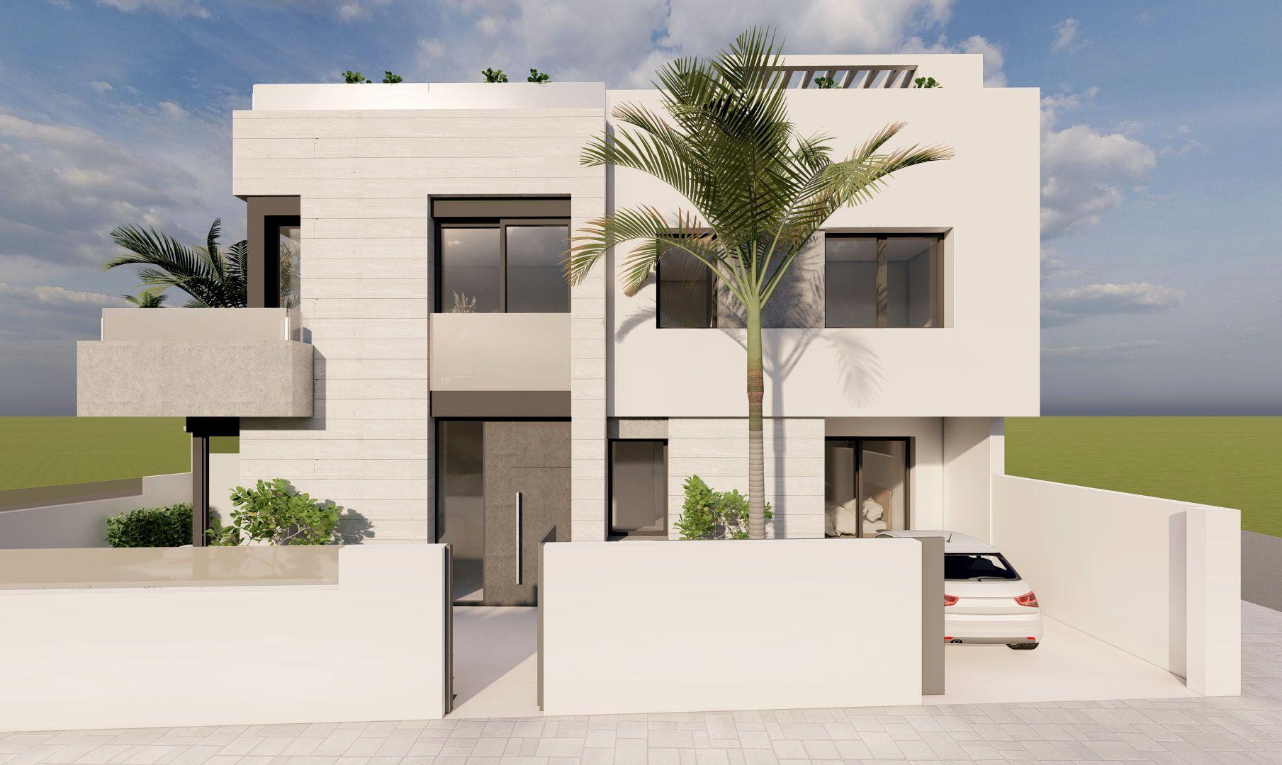 Bungalow Obra Nueva con Piscina Privada en Pilar de La Horadada — 2 Dorm.