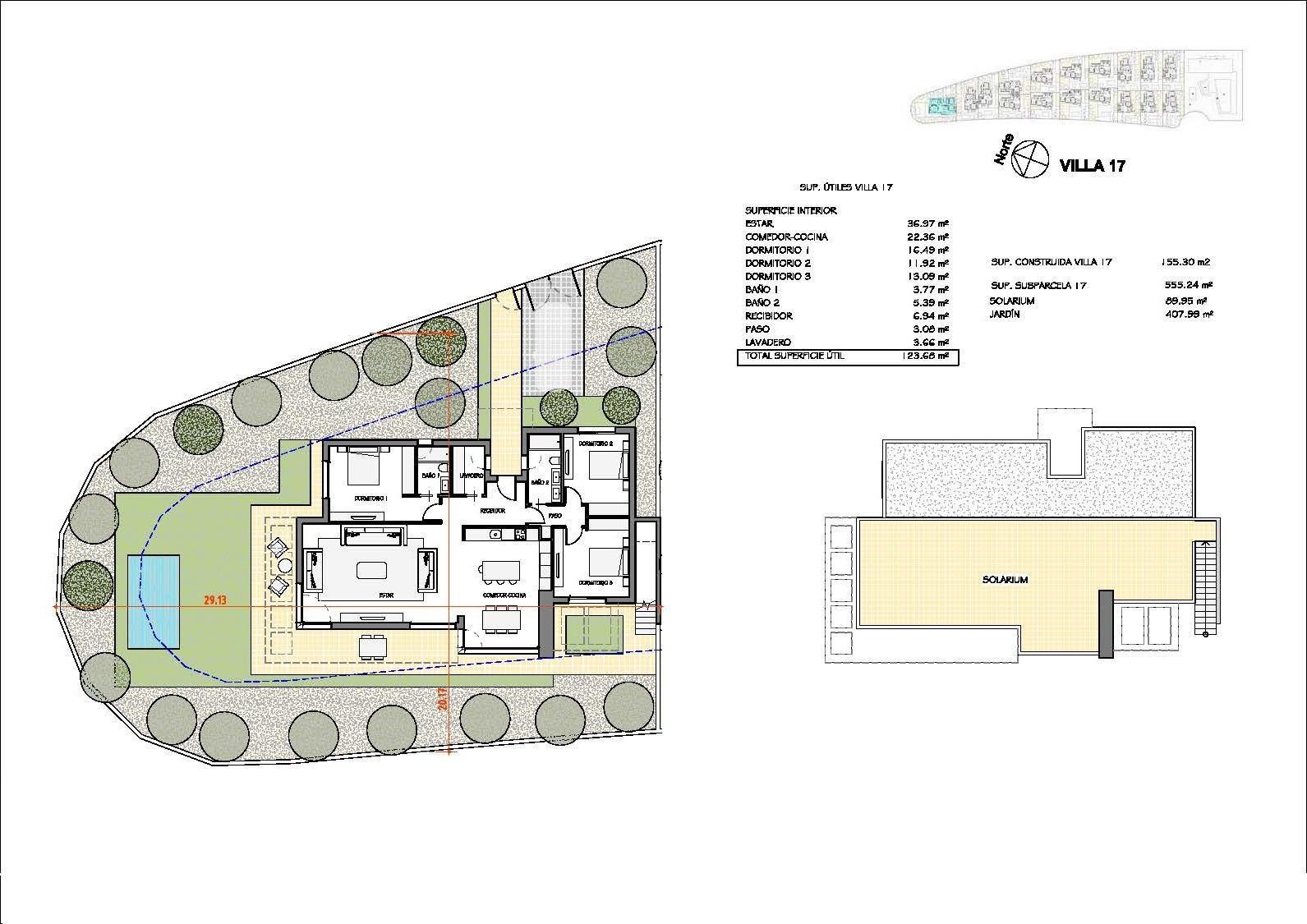 Villa Obra Nueva en Fuente Álamo (Murcia) con Piscina Privada — 3 Dorm