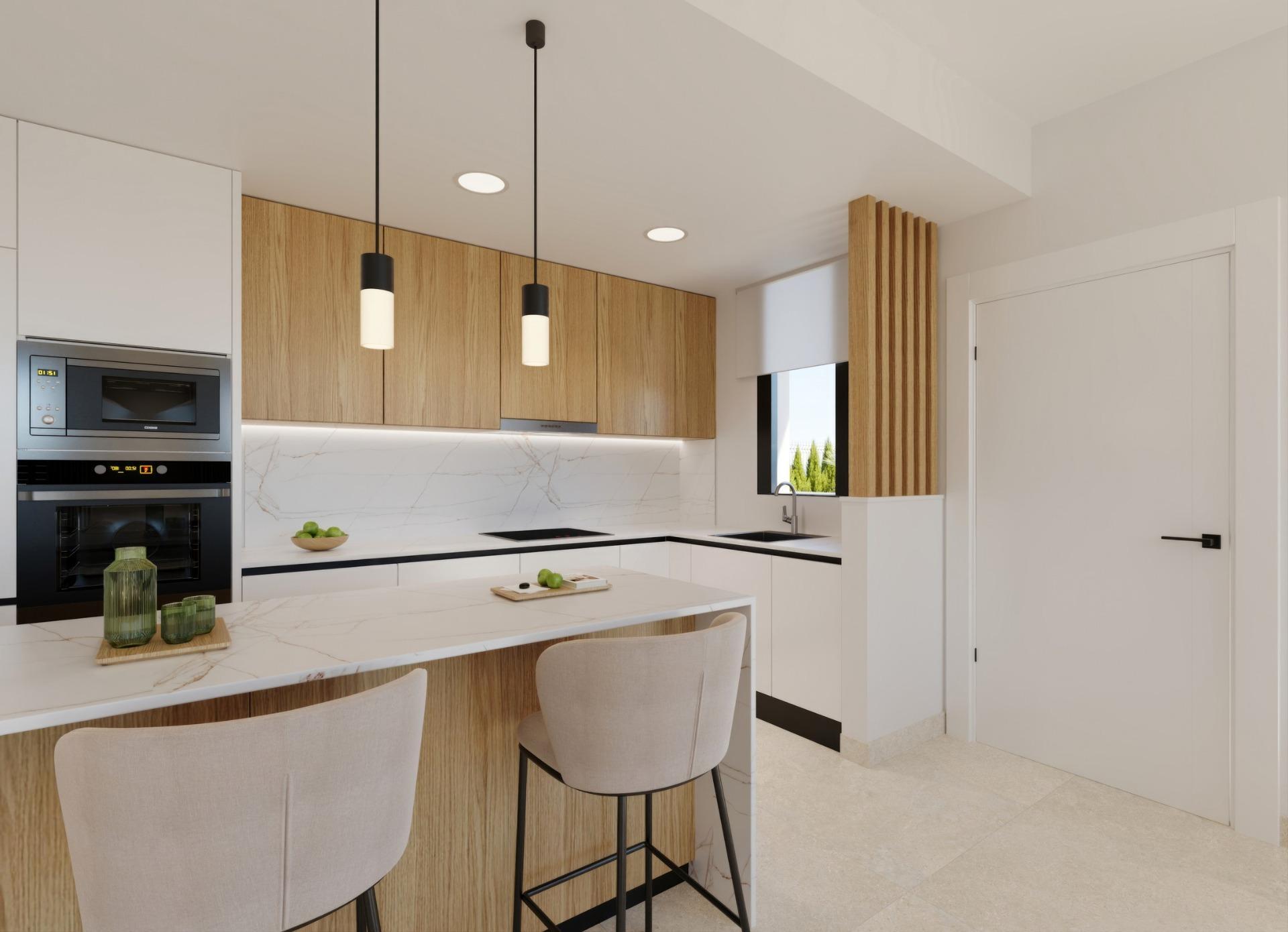 Villa Obra Nueva en Fuente Álamo (Murcia) con Piscina Privada — 3 Dorm