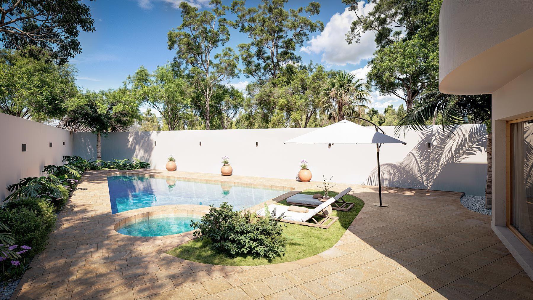 Villa obra nueva con piscina privada en Orihuela Costa — Lujo mediterráneo