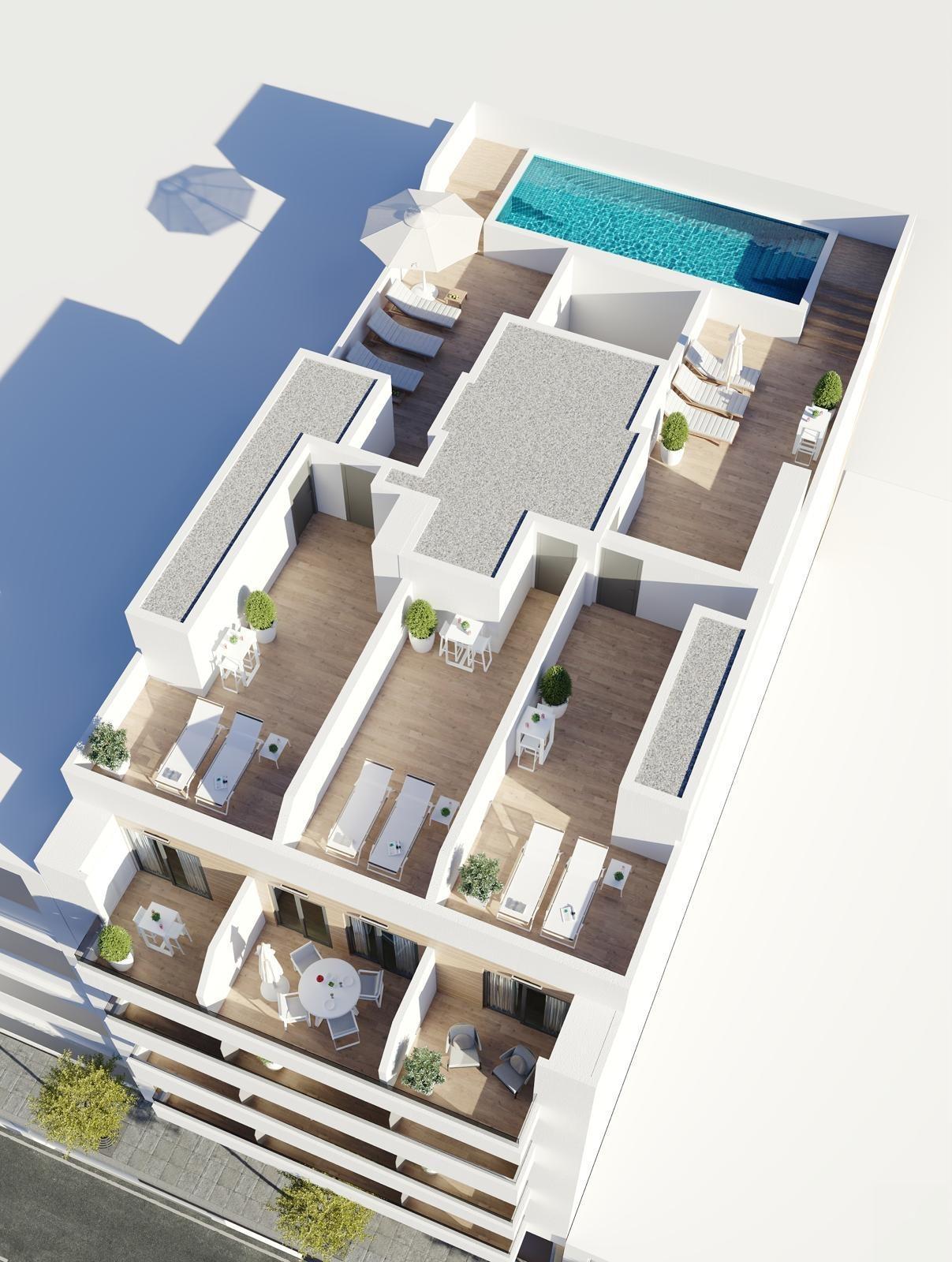 Ático Obra Nueva con Piscina Privada en Torrevieja — 3 Dormitorios