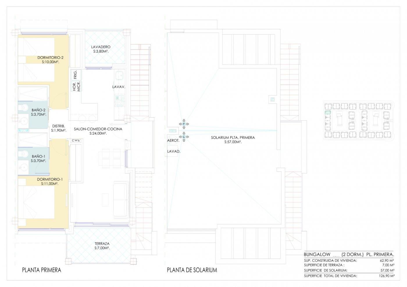 Obra Nueva: Bungalow con Piscina Privada en Los Balcones, Torrevieja