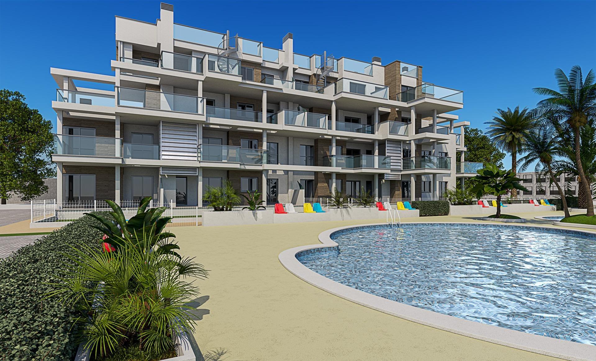 Apartamento Obra Nueva Dénia con Piscina Privada — 2 Dorm.