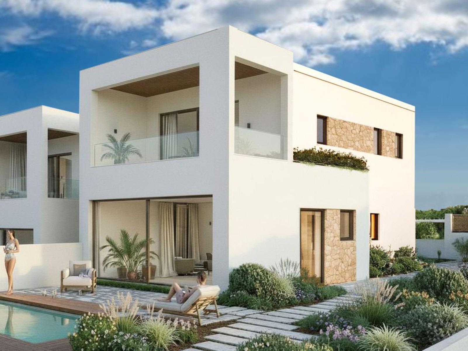 Villa de obra nueva con piscina privada en Orihuela Costa — 3 dorm