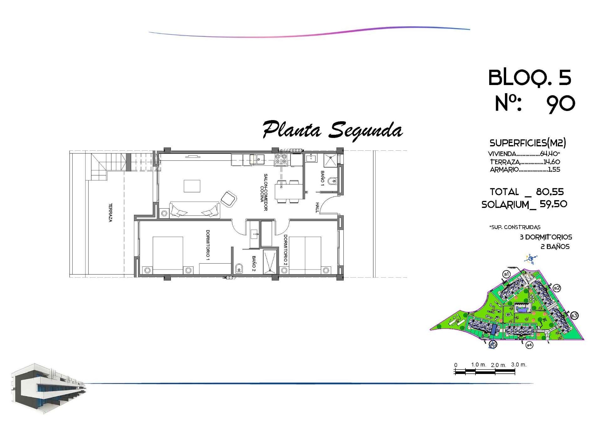 Ático Obra Nueva con Piscina Privada en Guardamar — 2 Dorm, 80m²