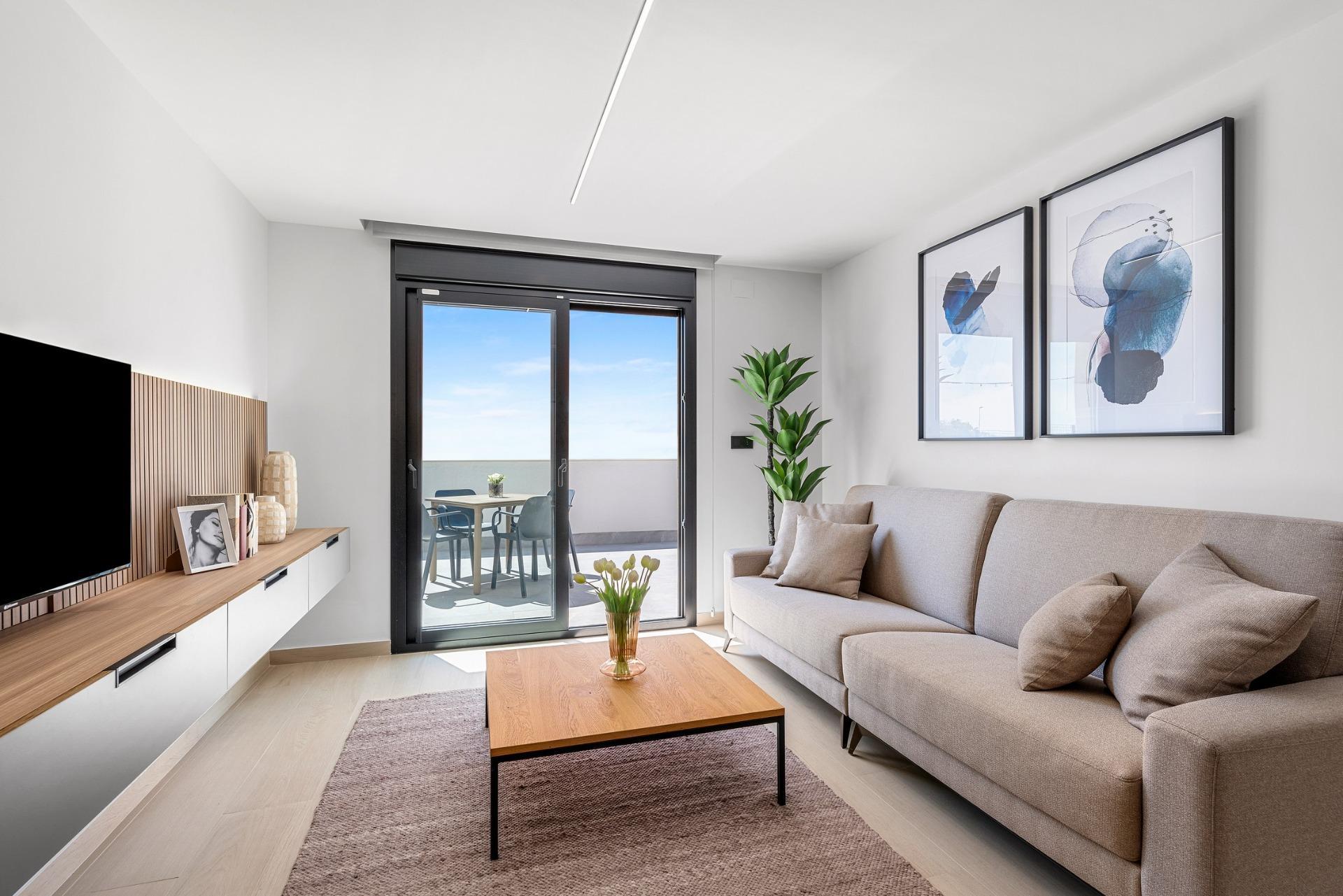 Apartamento obra nueva Guardamar con piscina privada - 3 dorm.