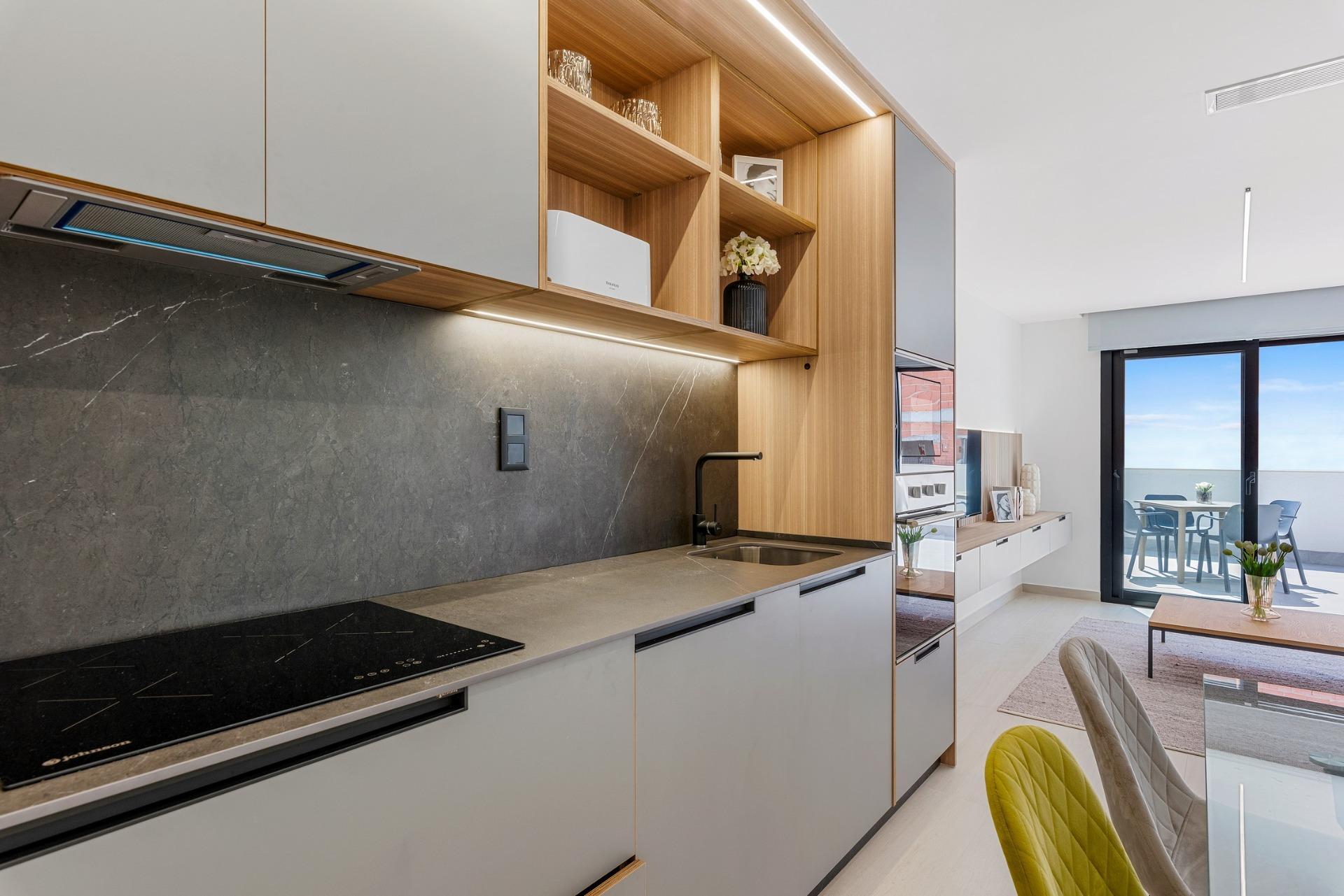 Apartamento obra nueva Guardamar con piscina privada - 3 dorm.