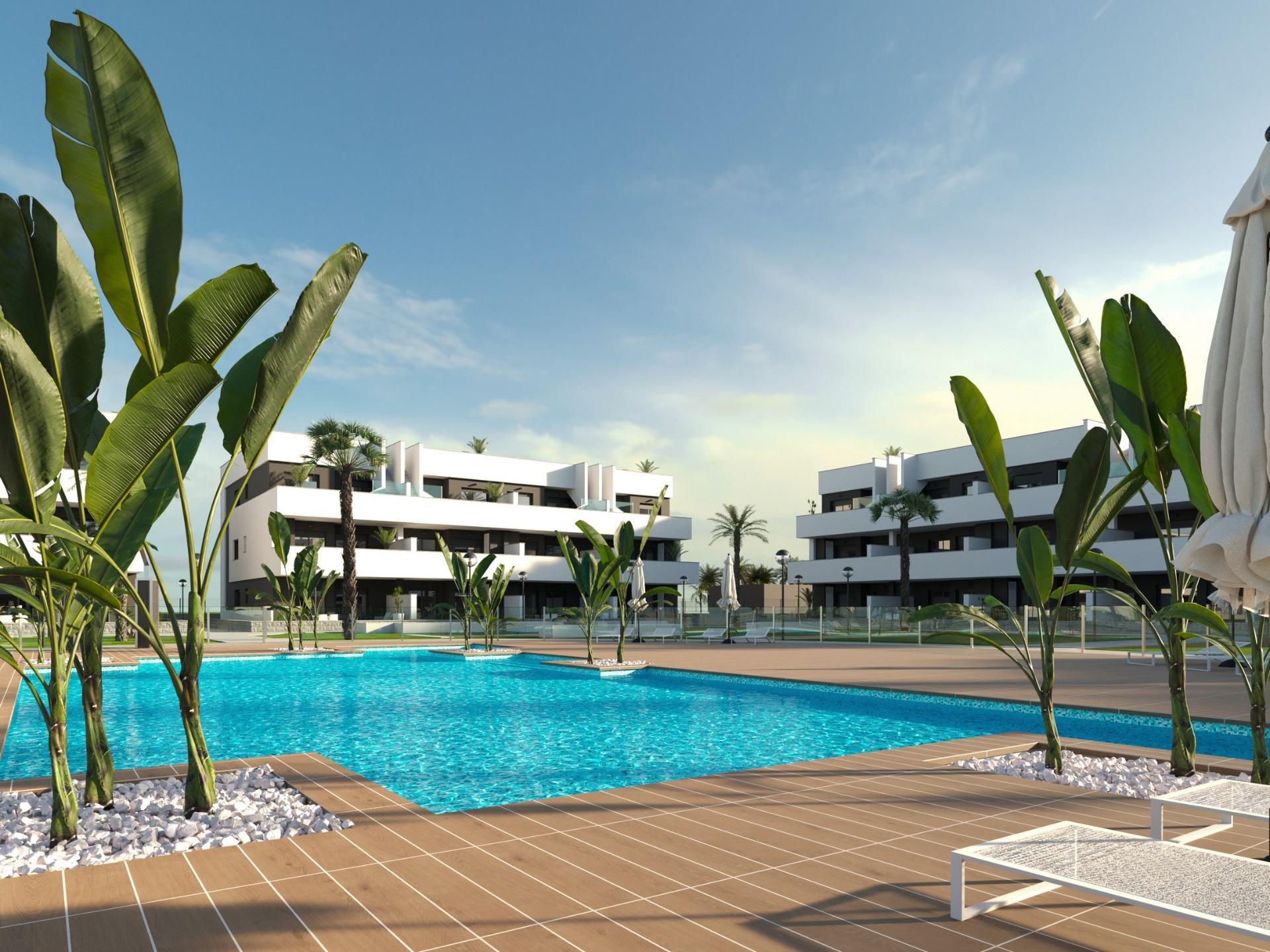 Apartamento obra nueva Guardamar con piscina privada - 3 dorm.
