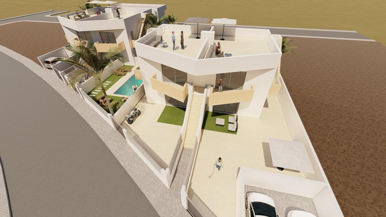 Villa obra nueva 200m playa Puerto de Mazarrón - 2 dorm, terraza mar