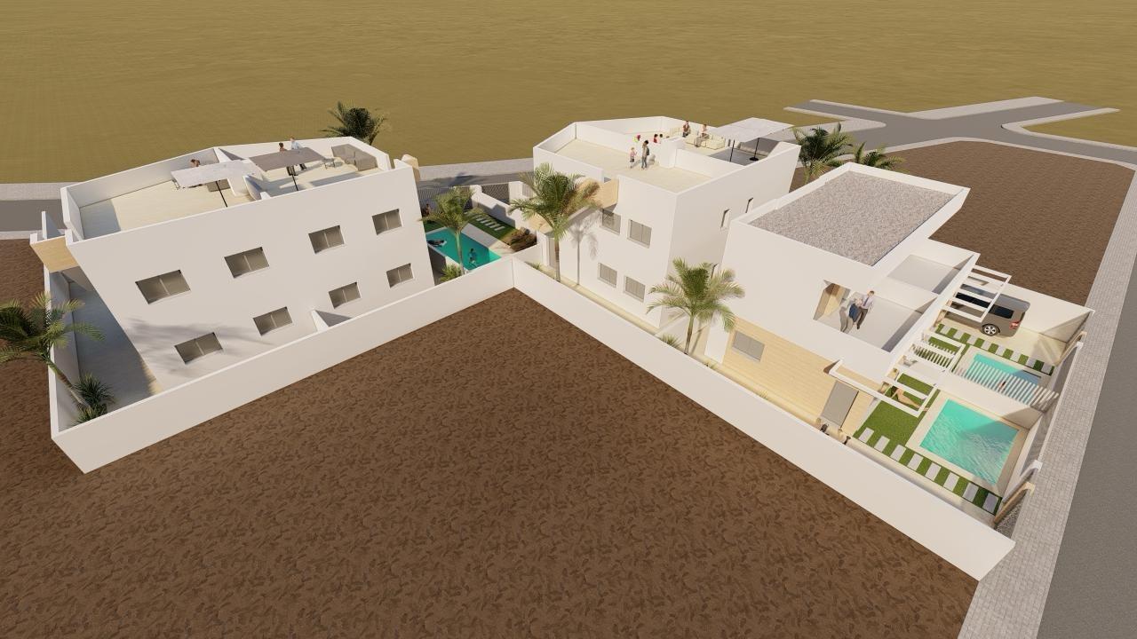 Villa obra nueva 200m playa Puerto de Mazarrón - 2 dorm, terraza mar