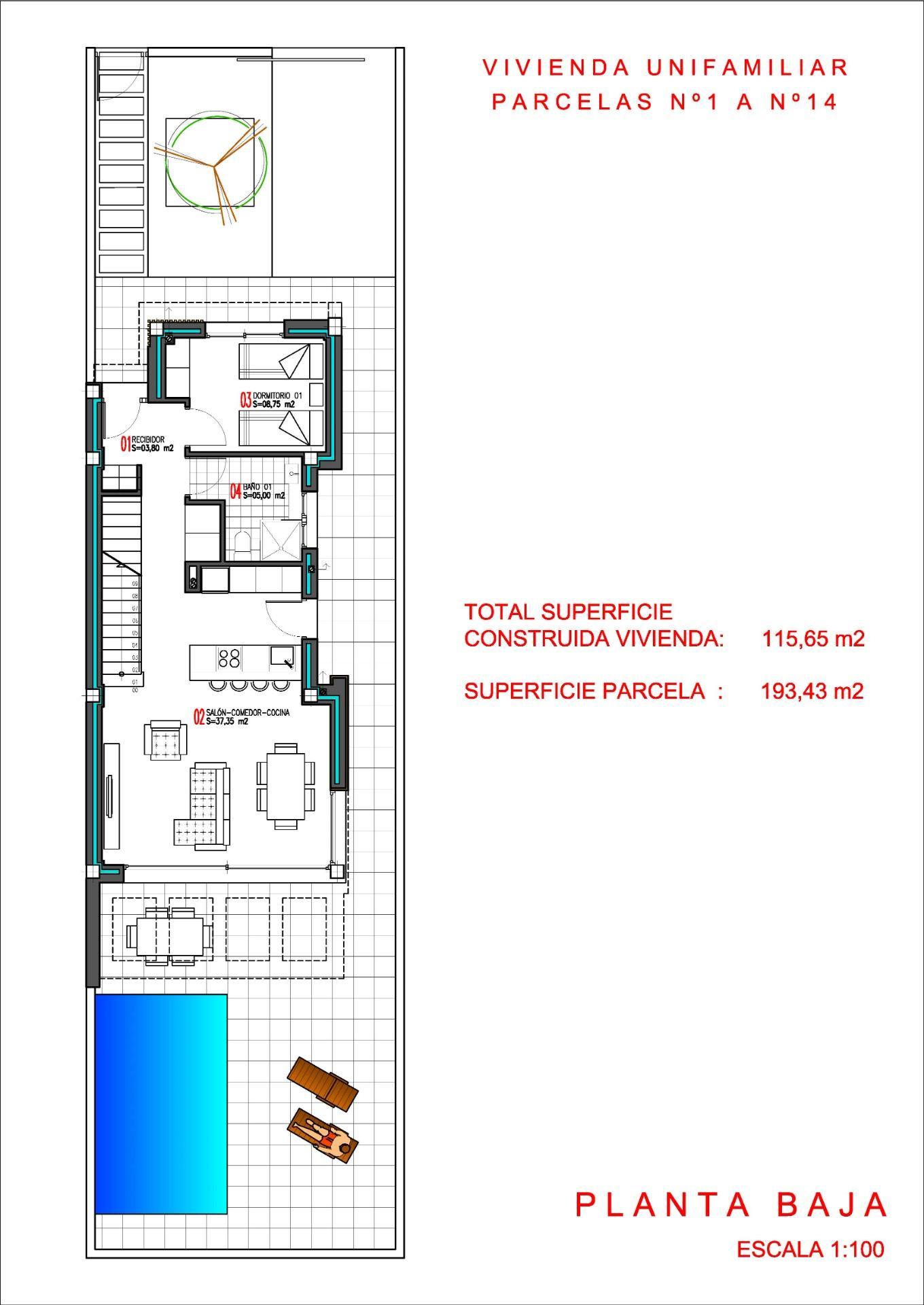 Villa Nueva con Piscina Privada en Torrevieja — 3 Dorm.