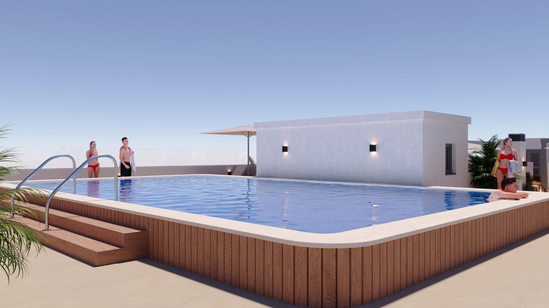 Ático Obra Nueva con Piscina Privada en San Miguel de Salinas — 2 Dorm.