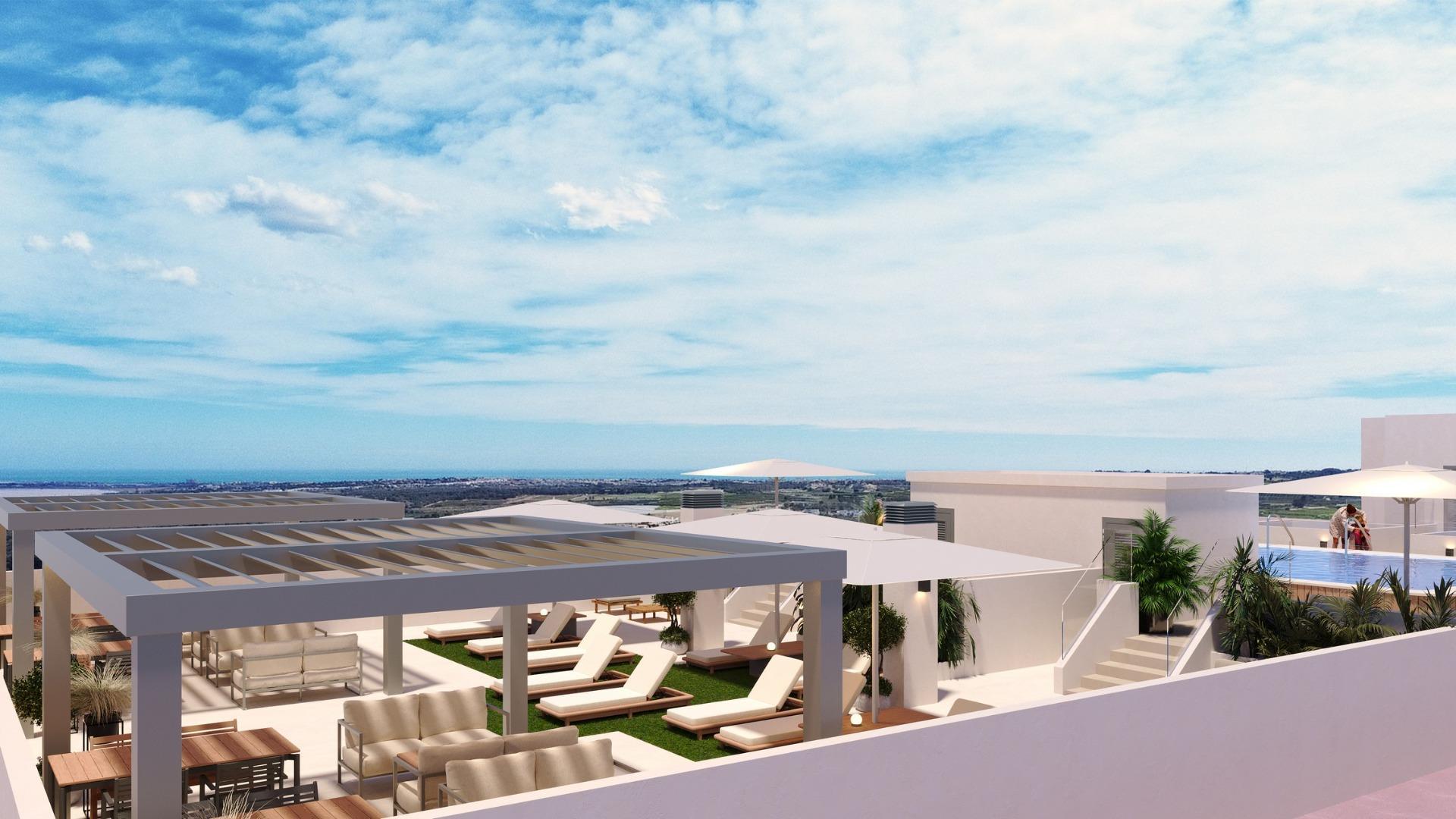 Ático Obra Nueva con Piscina Privada en San Miguel de Salinas — 2 Dorm.