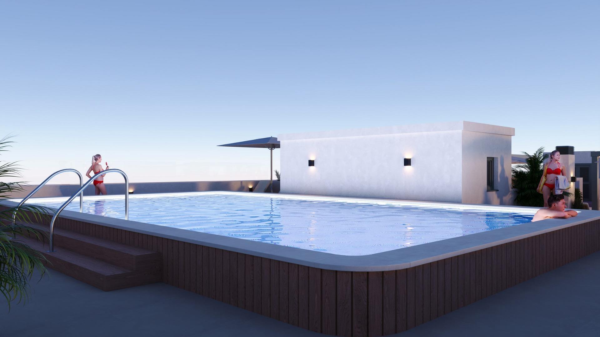 Ático Obra Nueva con Piscina Privada en San Miguel de Salinas — 2 Dorm.